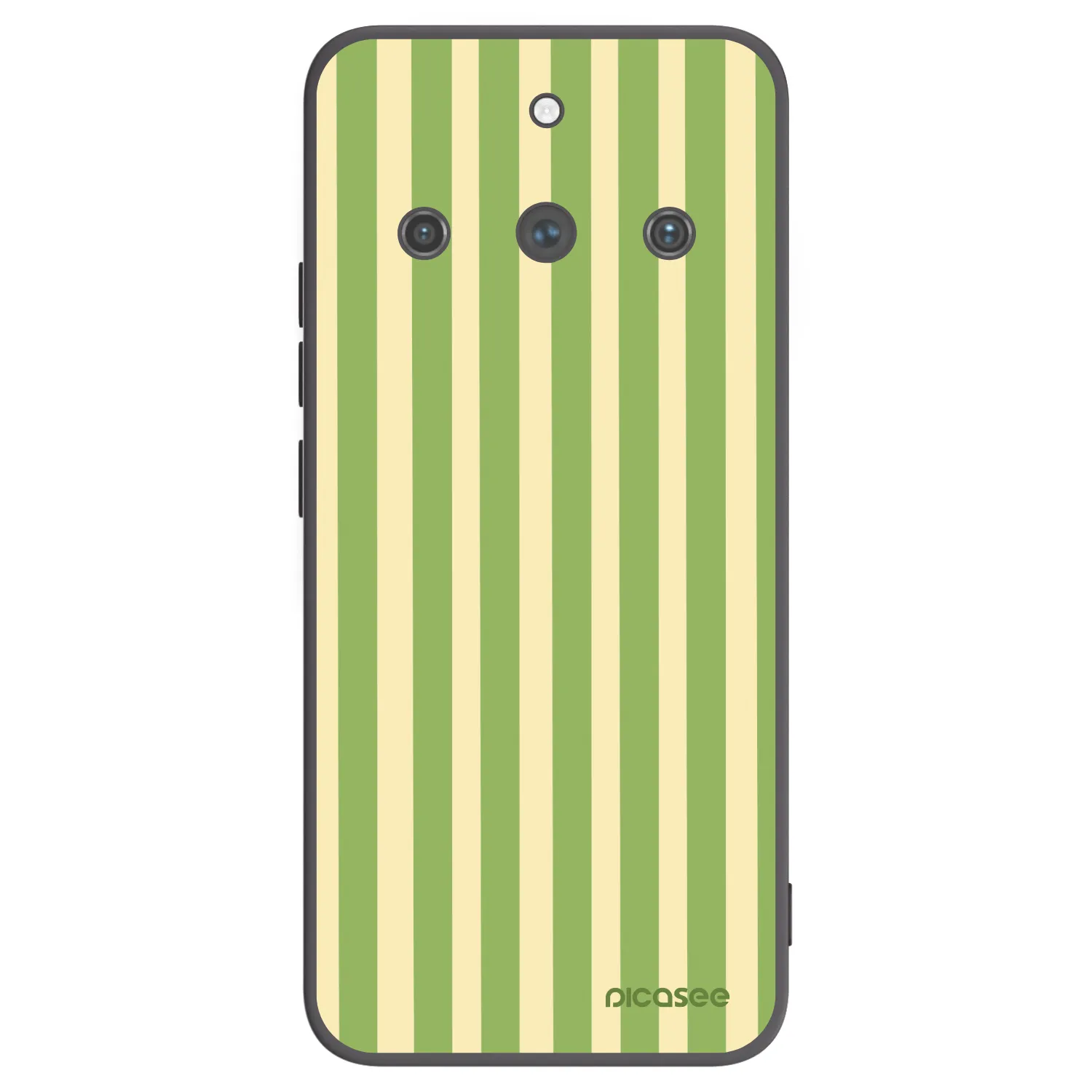 Picasee crna silikonska maskica za Realme 11 Pro+ - Lines Matcha