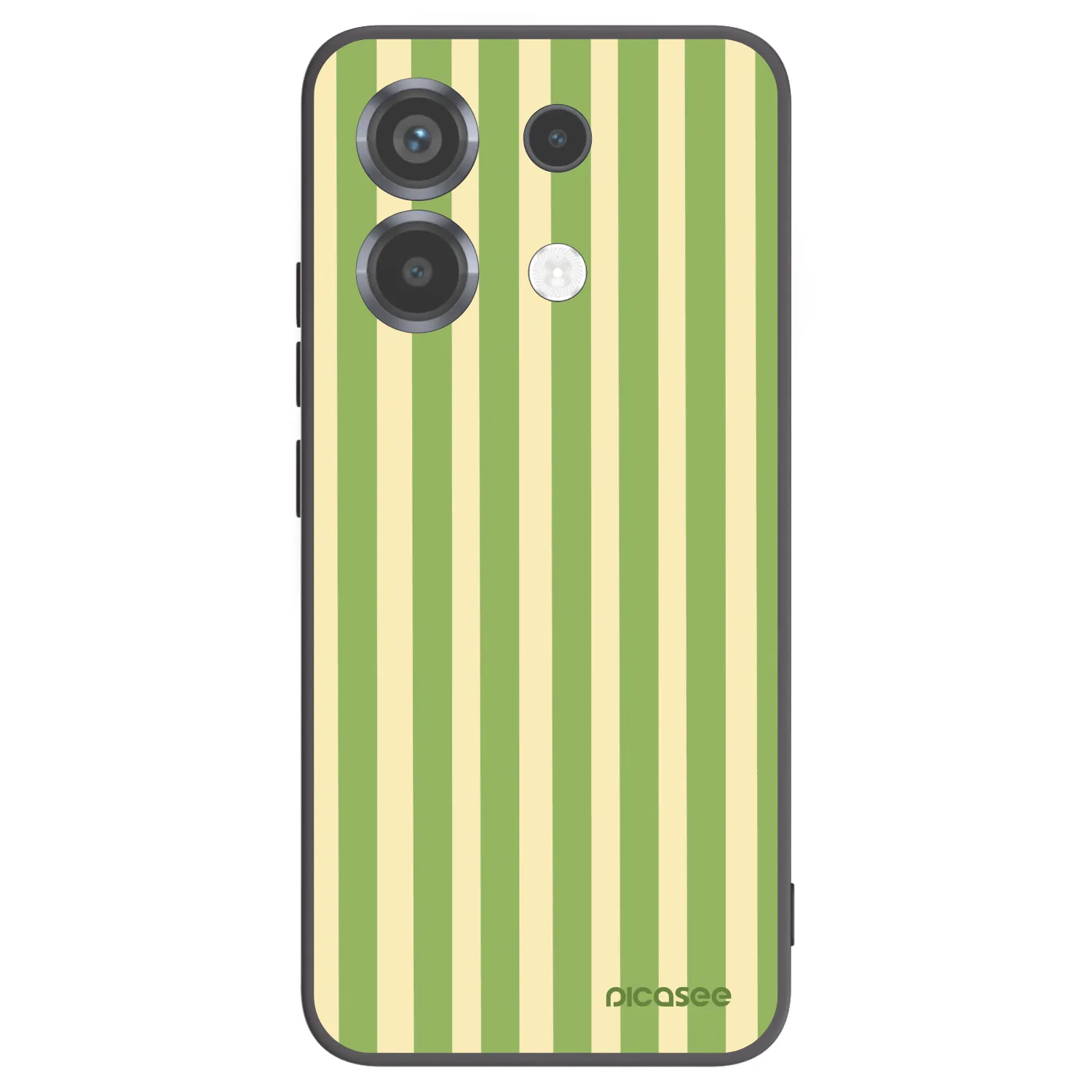 Picasee crna silikonska maskica za Xiaomi Poco X6 - Lines Matcha