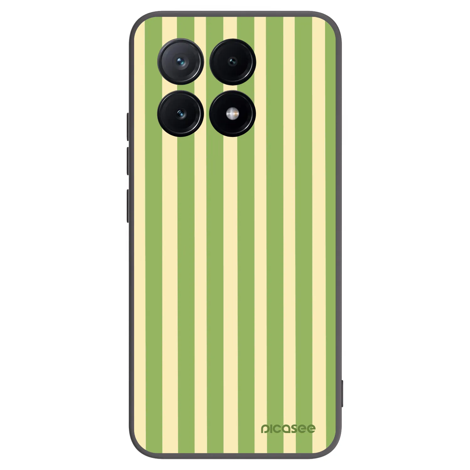 Picasee crna silikonska maskica za Xiaomi Poco X6 Pro - Lines Matcha