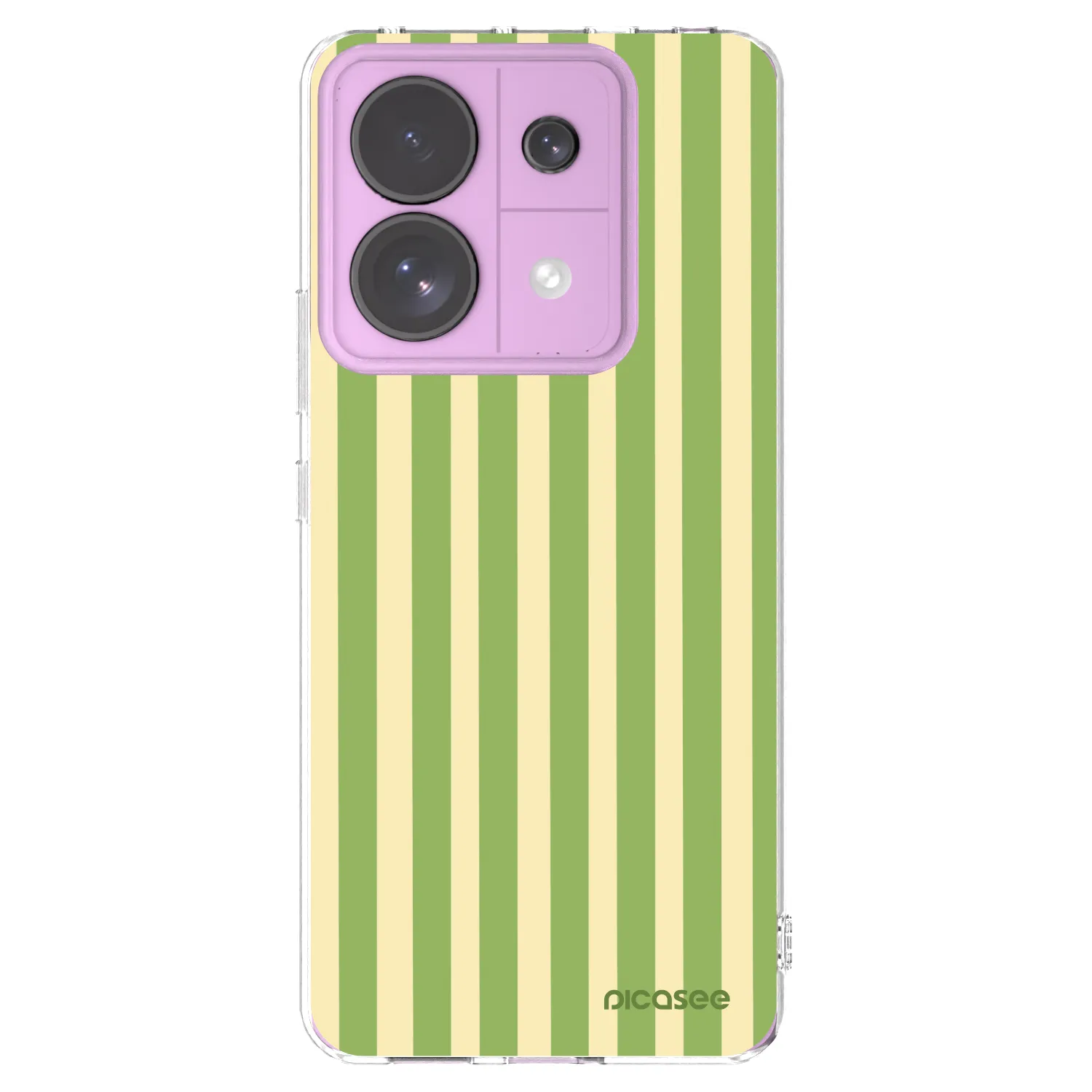 Picasee silikonska prozirna maskica za Xiaomi Redmi Note 13 Pro 5G - Lines Matcha