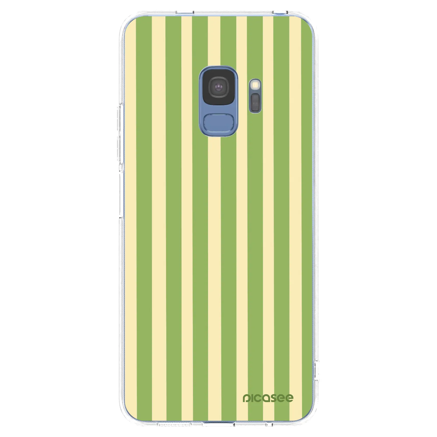 Picasee silikonska prozirna maskica za Samsung Galaxy S9 G960F - Lines Matcha