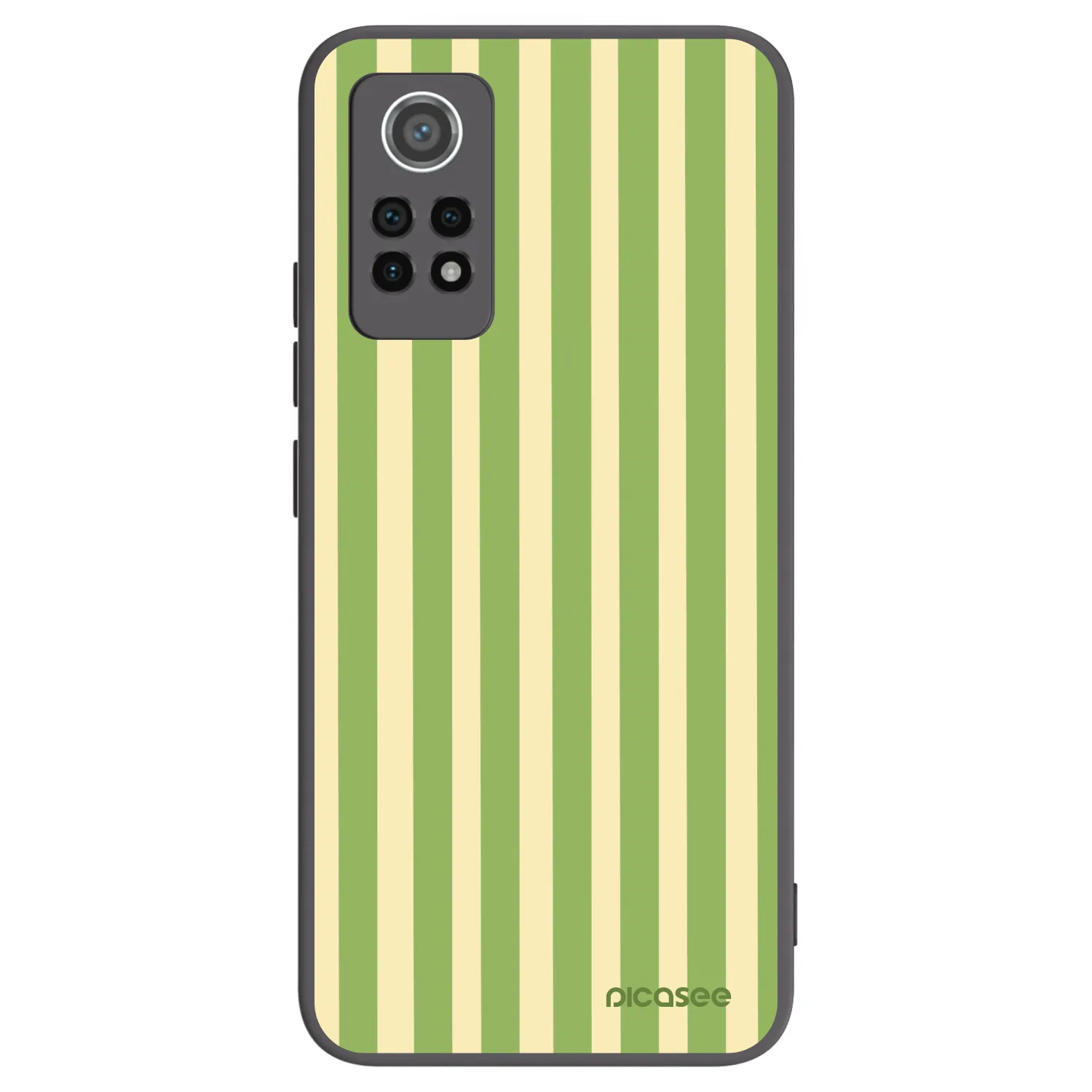Picasee crna silikonska maskica za Xiaomi Redmi Note 12 Pro 4G - Lines Matcha