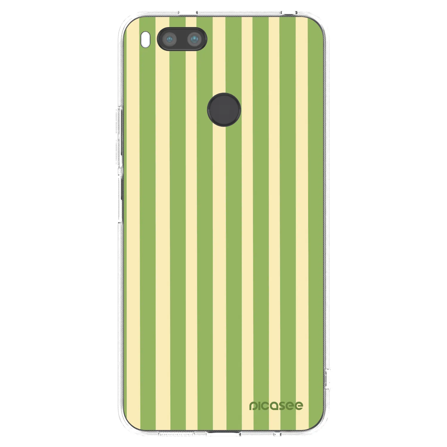 Picasee silikonska prozirna maskica za Xiaomi Mi A1 Global - Lines Matcha