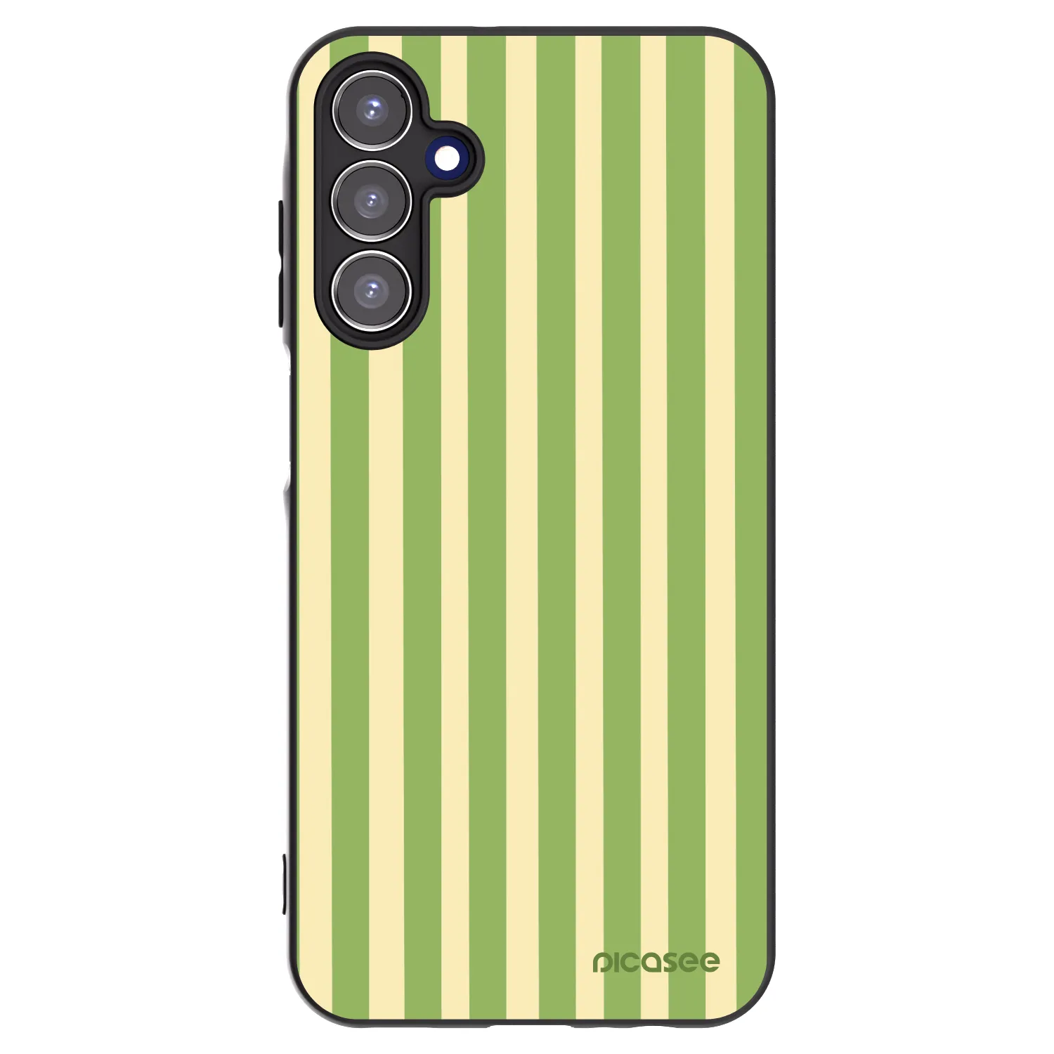 Picasee crna silikonska maskica za Samsung Galaxy A15 A155F 4G - Lines Matcha