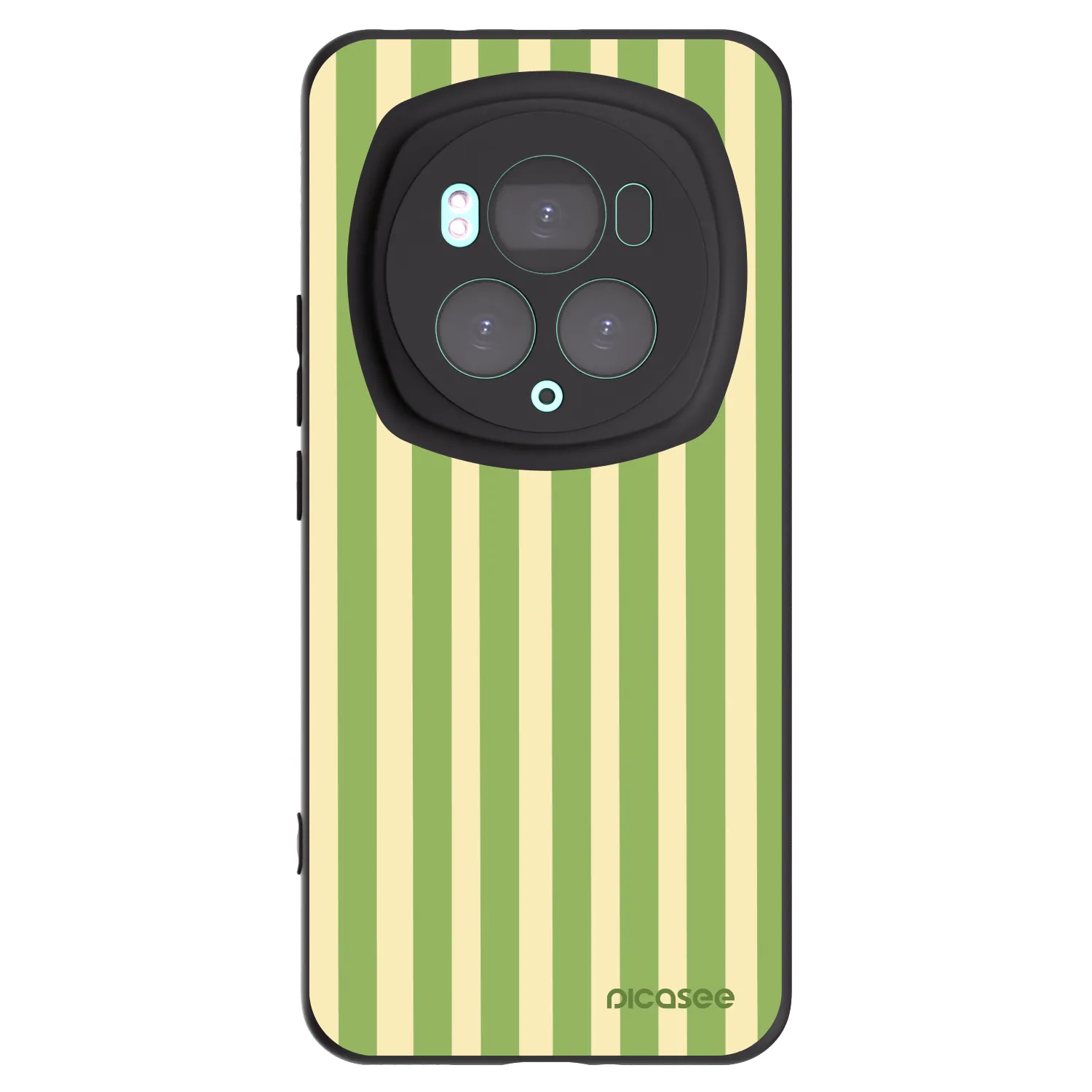 Picasee crna silikonska maskica za Honor Magic6 Pro - Lines Matcha