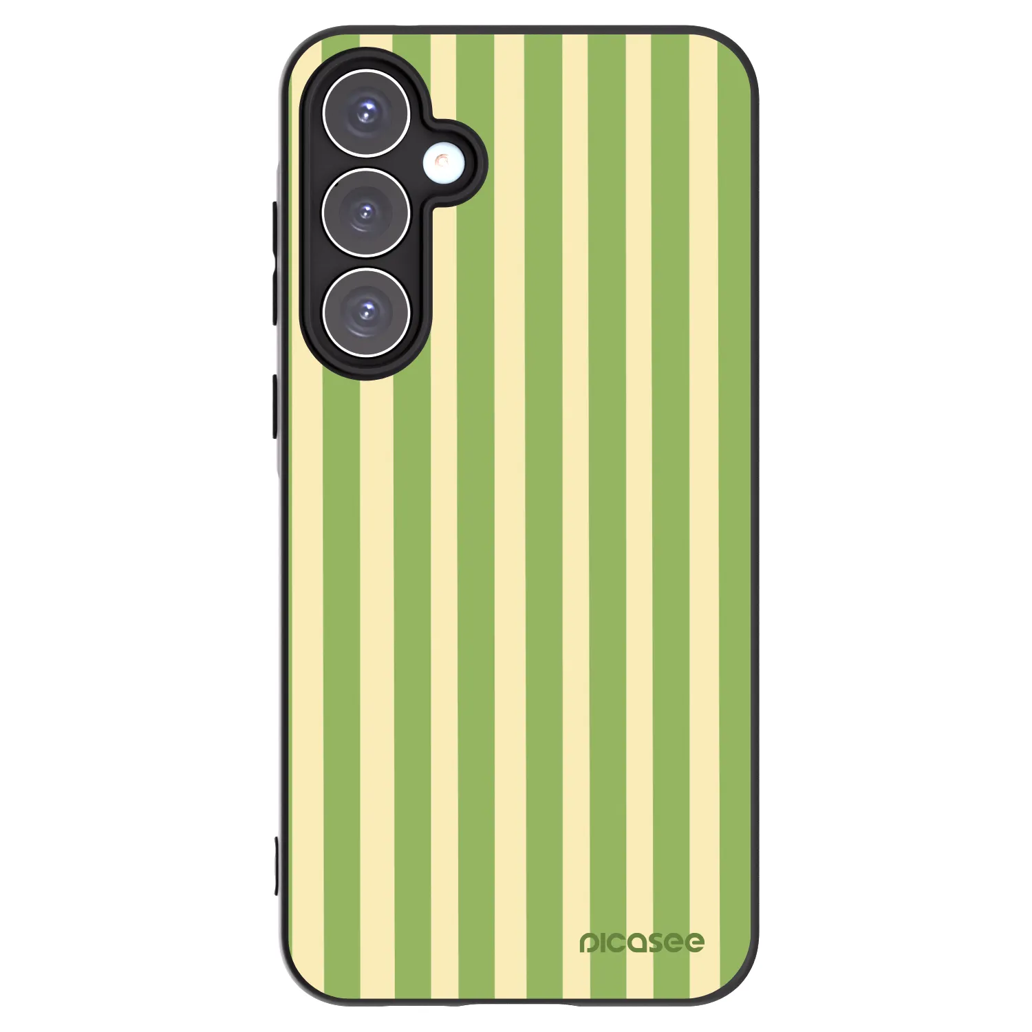 Picasee crna silikonska maskica za Samsung Galaxy A55 5G A556B - Lines Matcha