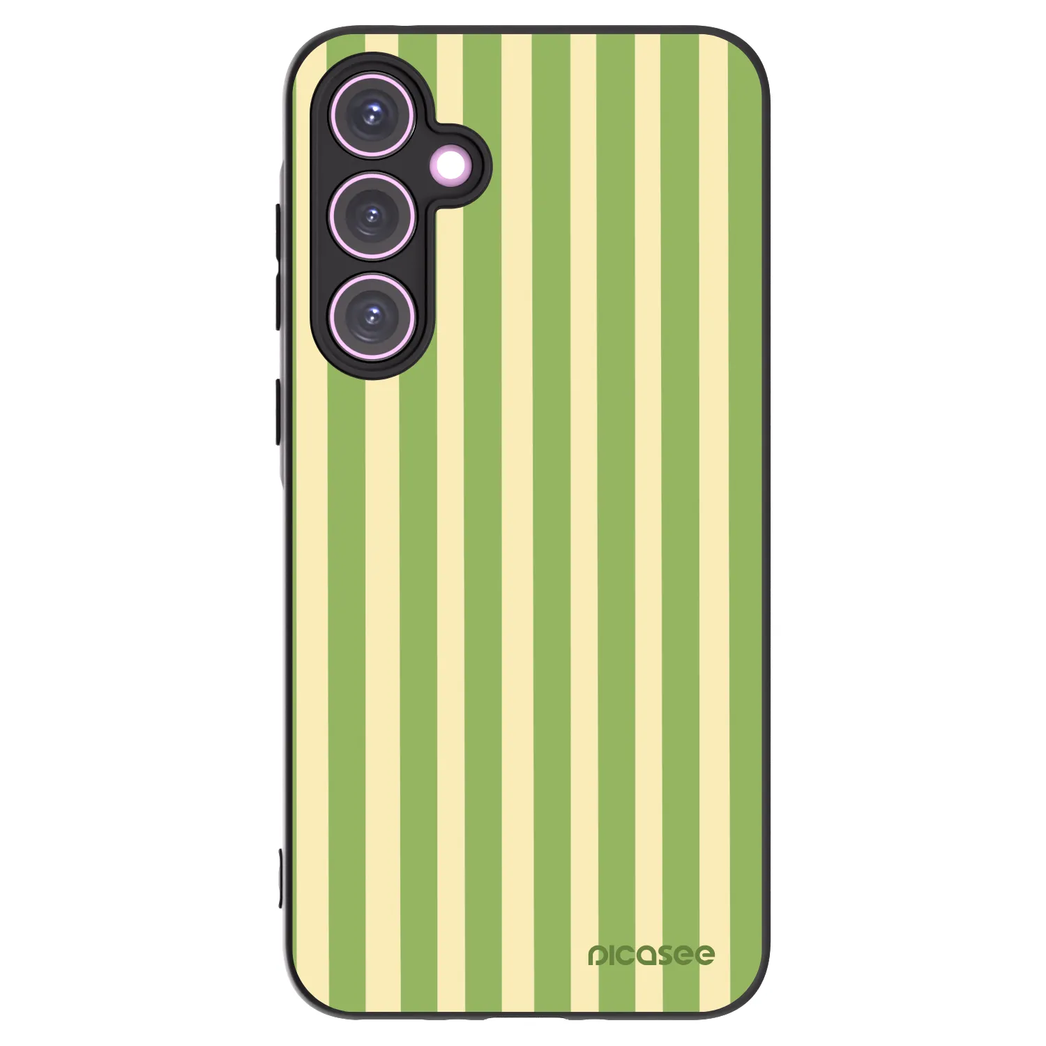 Picasee crna silikonska maskica za Samsung Galaxy A35 5G A356B - Lines Matcha