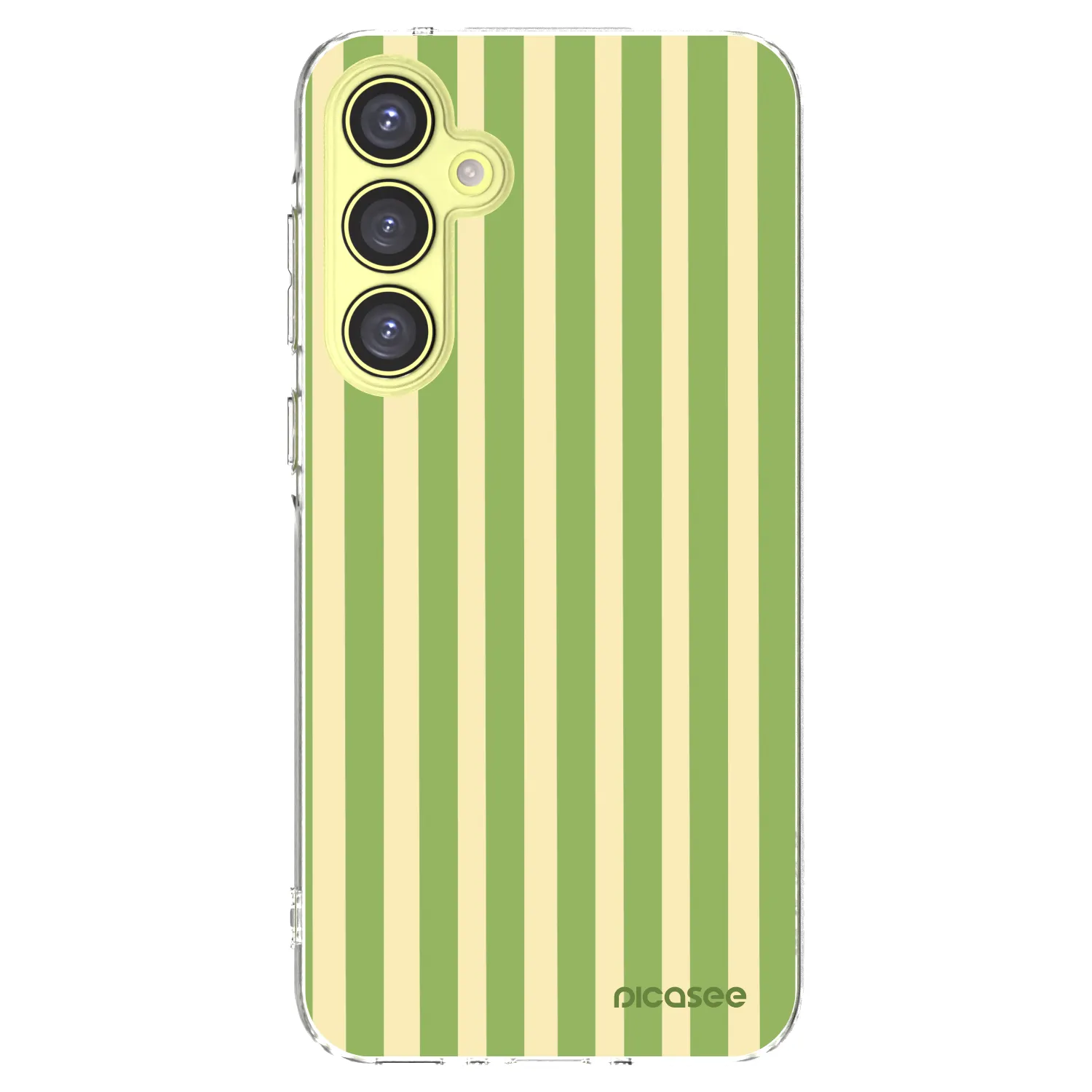 Picasee silikonska prozirna maskica za Samsung Galaxy A35 5G A356B - Lines Matcha