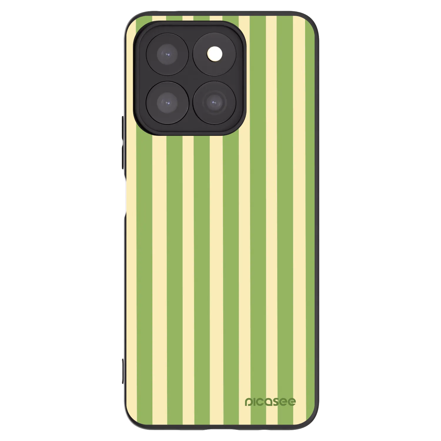 Picasee crna silikonska maskica za Honor X8b - Lines Matcha