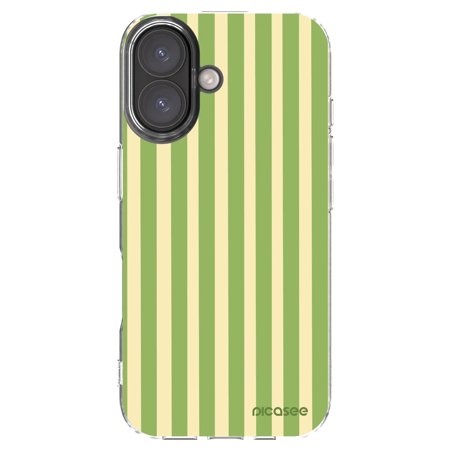 Picasee silikonska prozirna maskica za Apple iPhone 16 - Lines Matcha