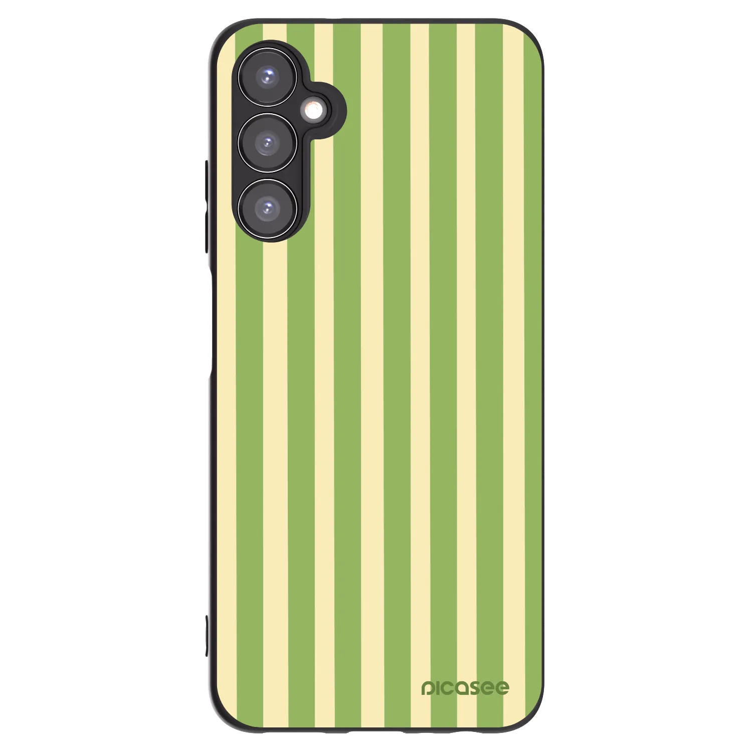 Picasee crna silikonska maskica za Samsung Galaxy A05s A057G - Lines Matcha