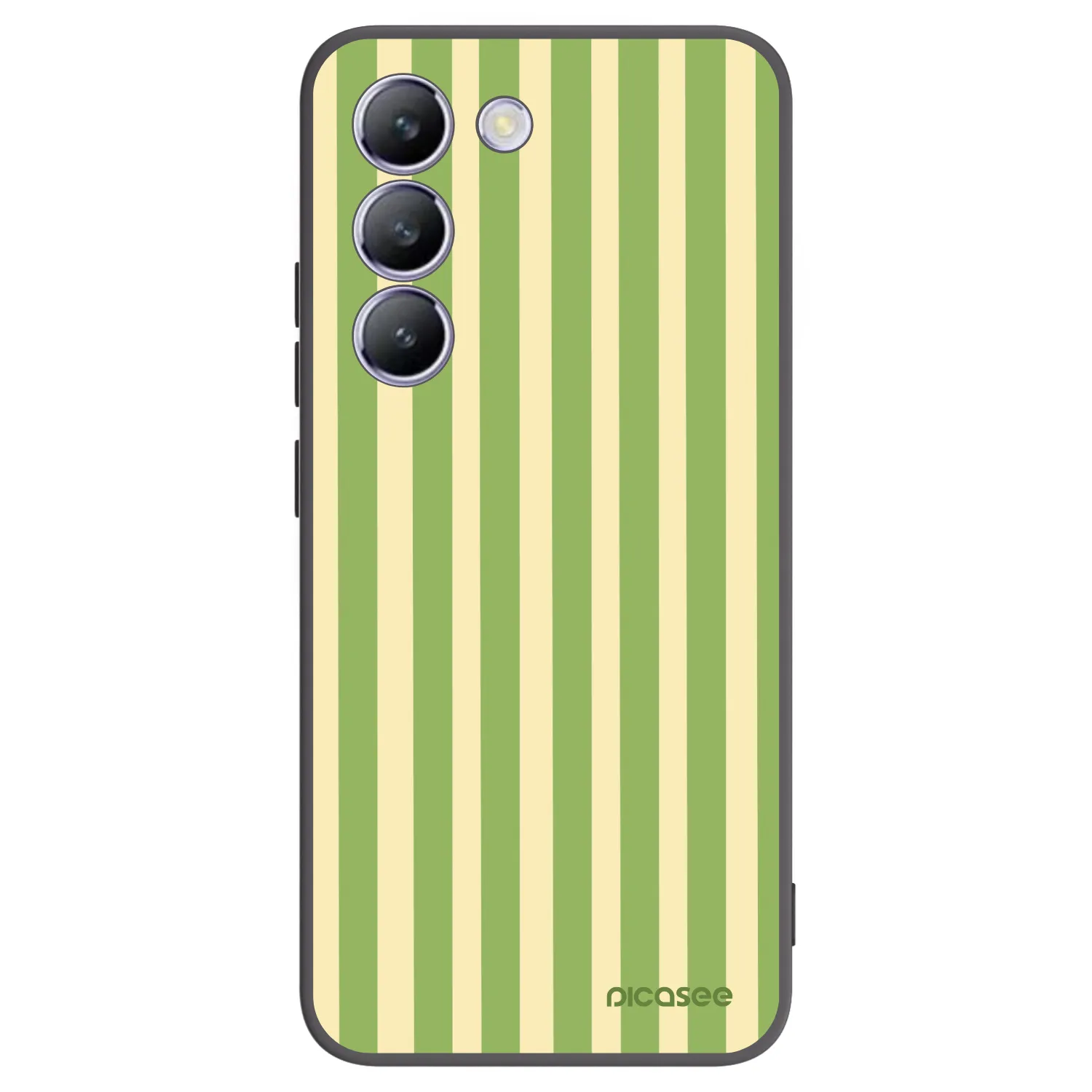 Picasee crna silikonska maskica za Vivo V40 SE 5G - Lines Matcha
