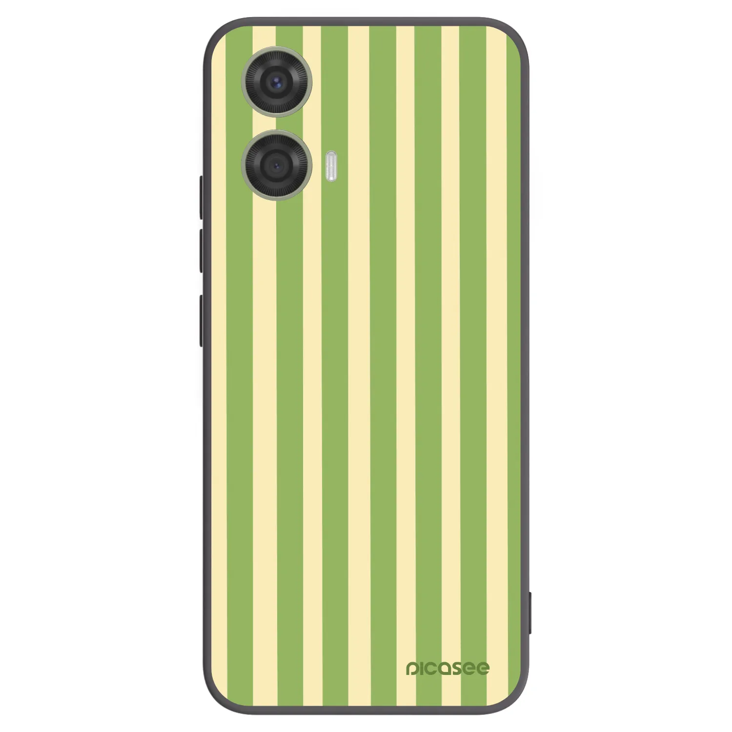 Picasee crna silikonska maskica za Motorola Moto G24 - Lines Matcha