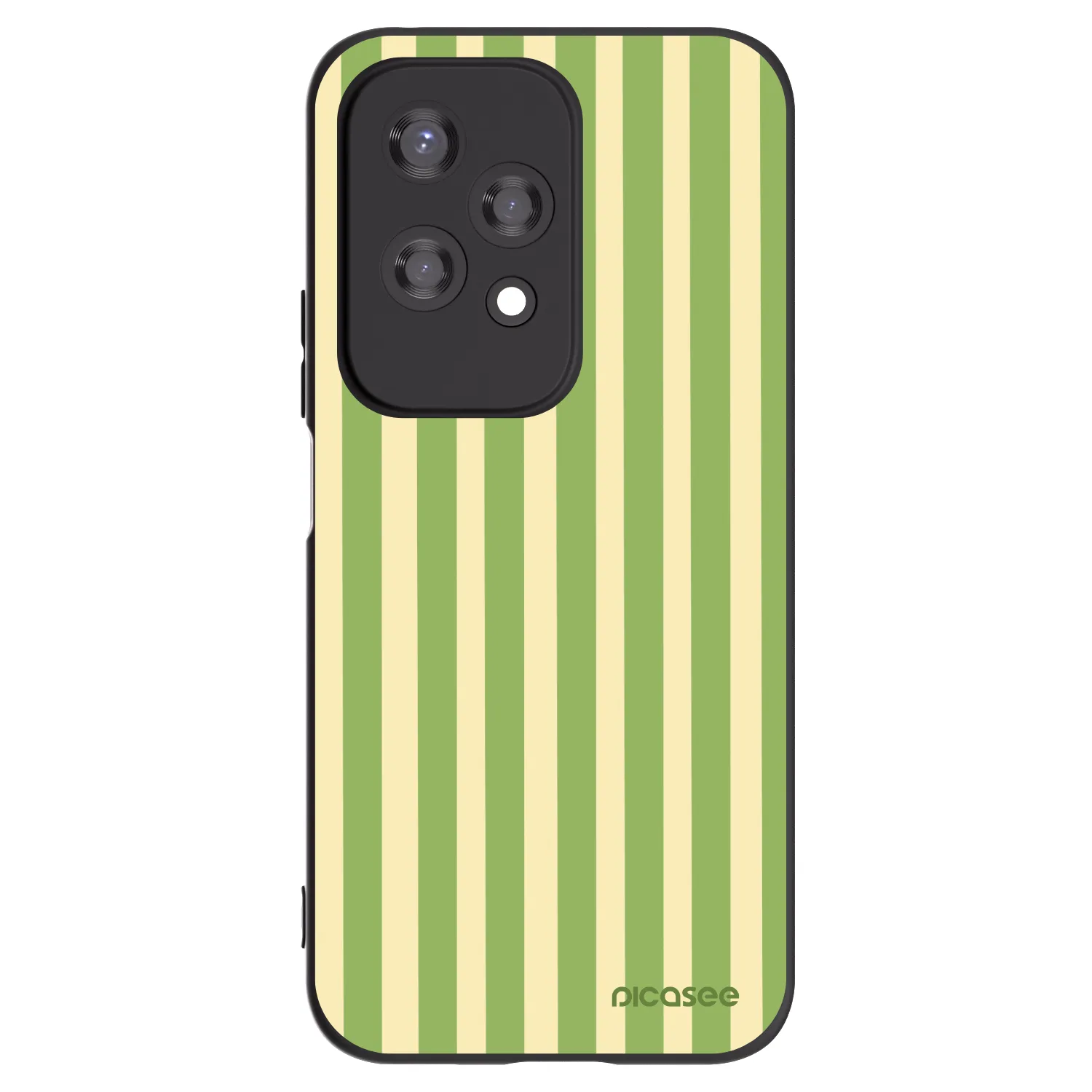 Picasee crna silikonska maskica za Honor 200 Lite - Lines Matcha
