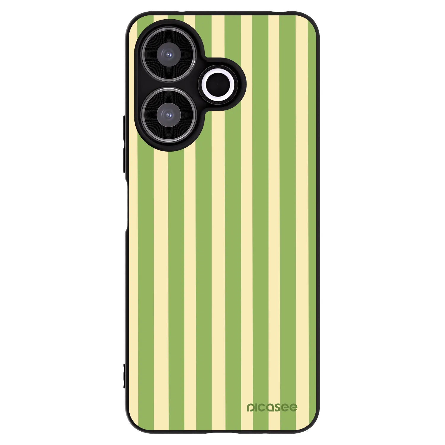 Picasee crna silikonska maskica za Xiaomi Redmi 13 4G - Lines Matcha