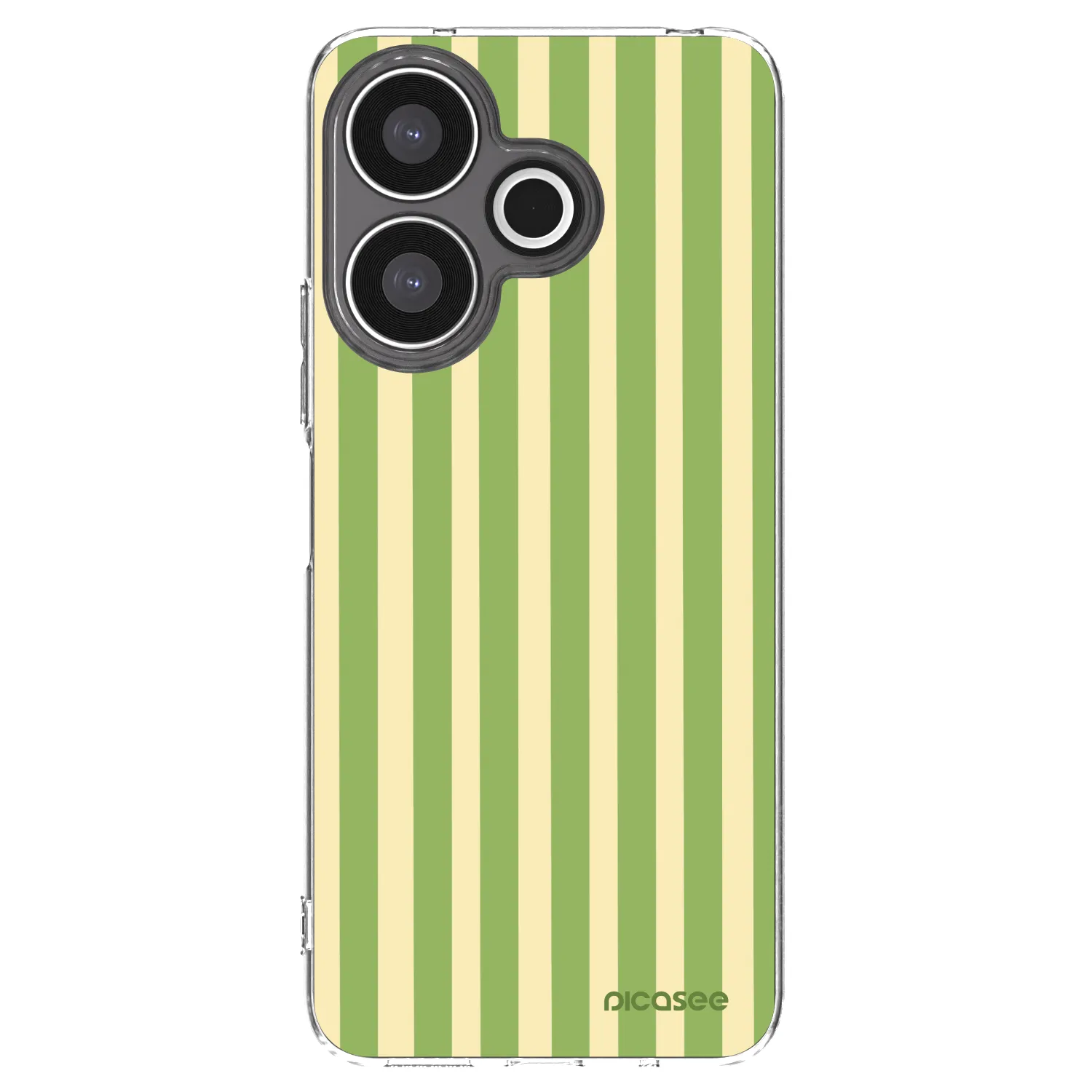 Picasee silikonska prozirna maskica za Xiaomi Redmi 13 4G - Lines Matcha