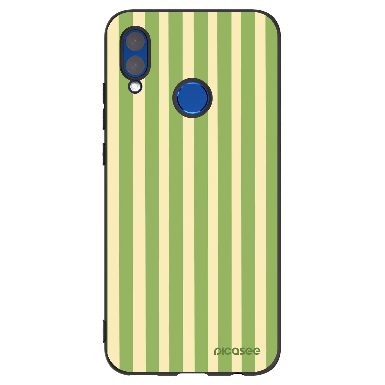 Picasee crna silikonska maskica za Huawei P Smart 2019 - Lines Matcha