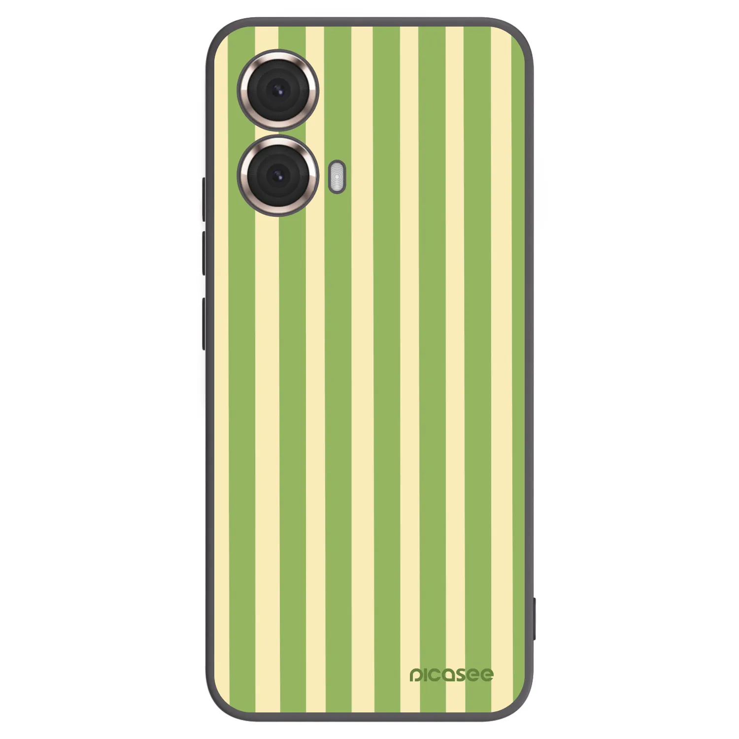 Picasee crna silikonska maskica za Motorola Moto G85 - Lines Matcha