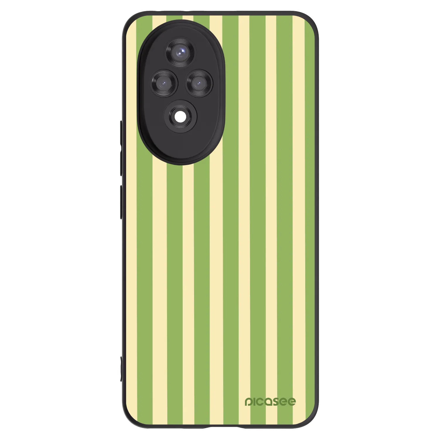Crna silikonska maskica za Honor 200 Pro 5G - Lines Matcha