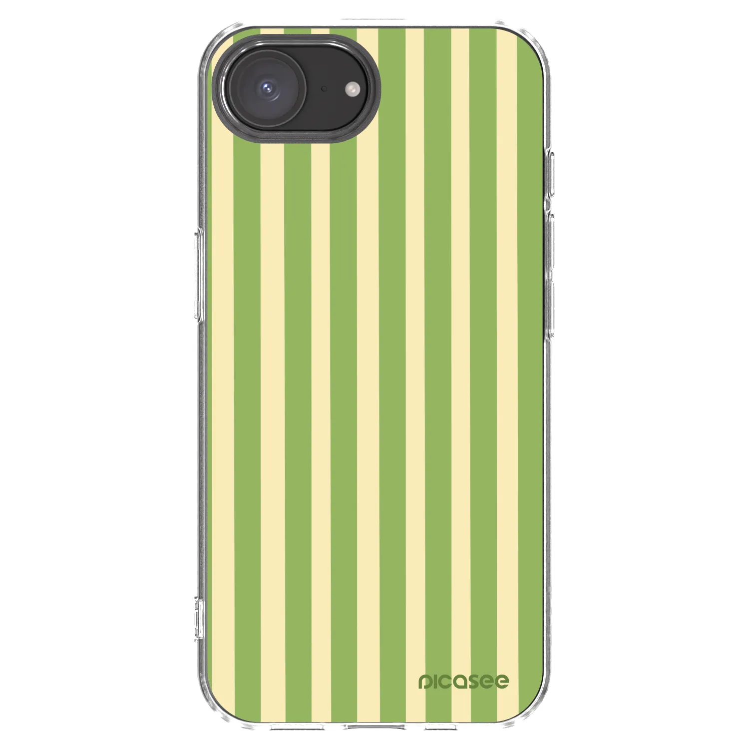 Picasee silikonska prozirna maskica za Apple iPhone 16e - Lines Matcha