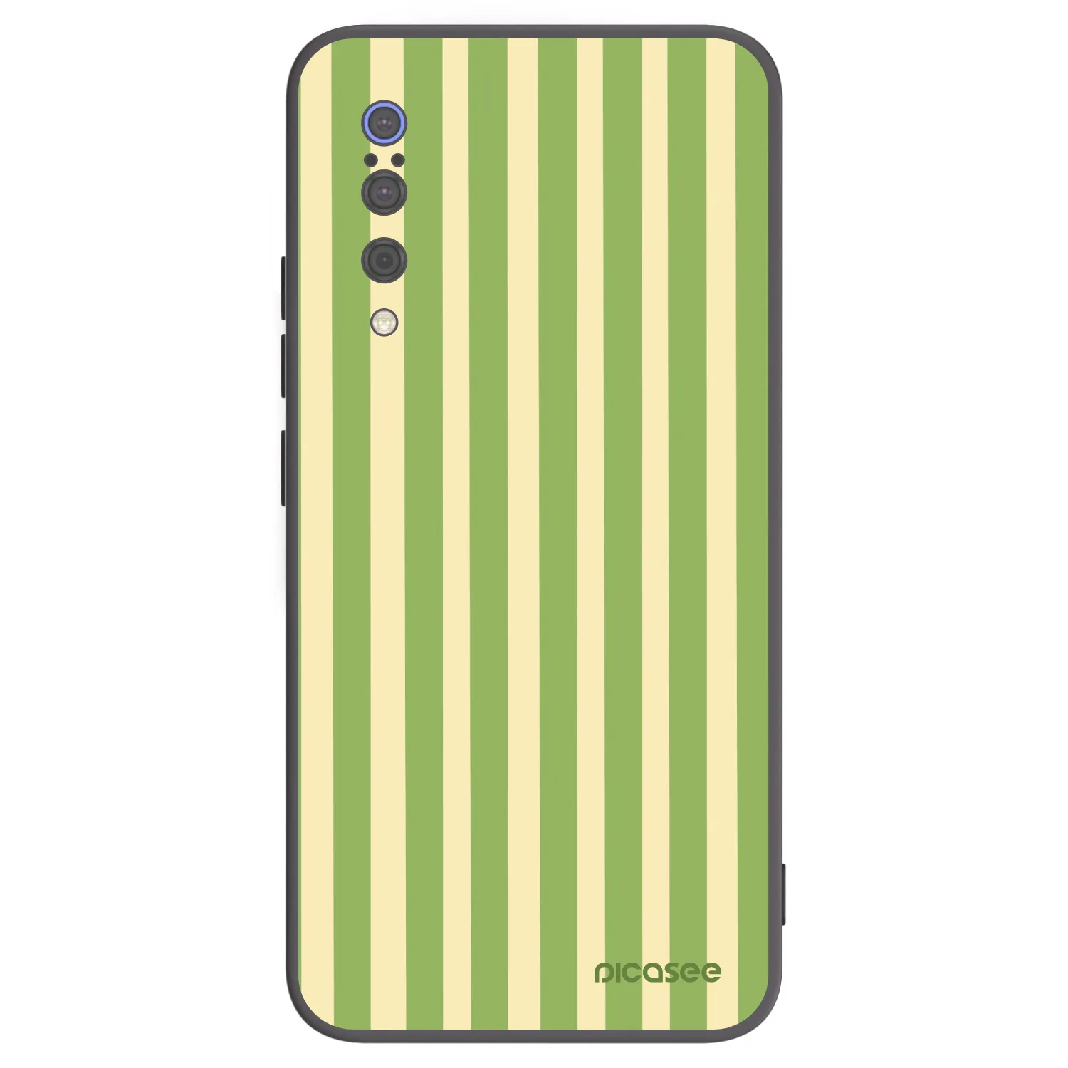 Picasee crna silikonska maskica za Xiaomi Mi 9 - Lines Matcha