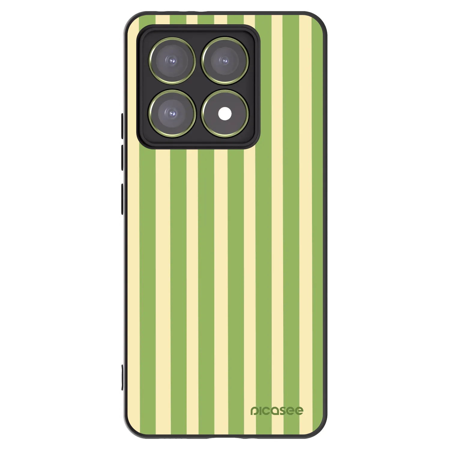 Picasee crna silikonska maskica za Xiaomi 14T - Lines Matcha
