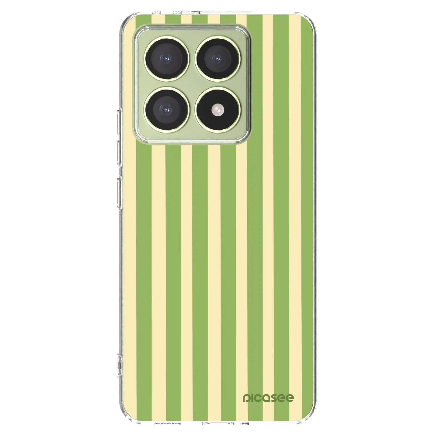 Picasee silikonska prozirna maskica za Xiaomi 14T - Lines Matcha