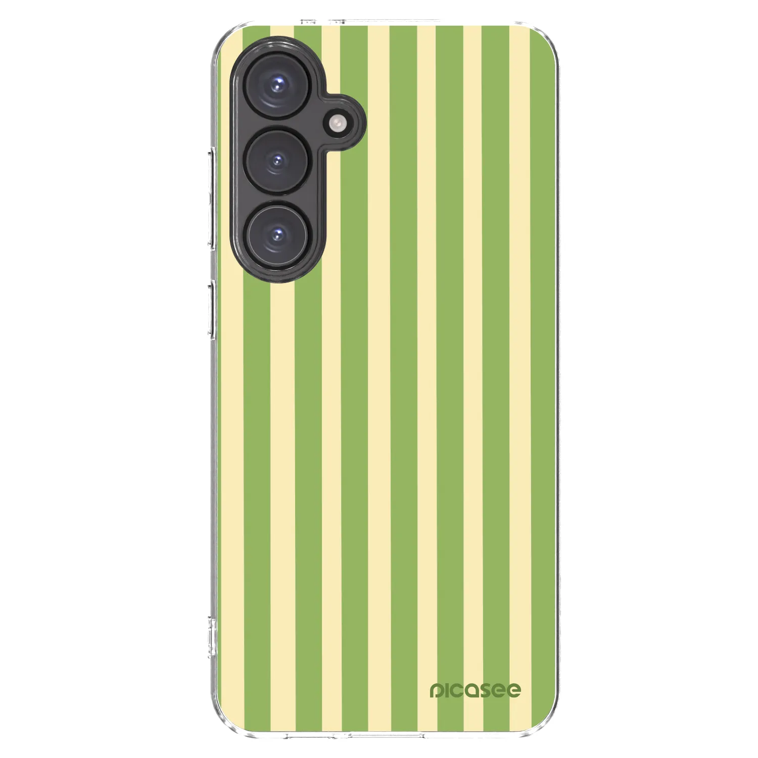 Picasee silikonska prozirna maskica za Samsung Galaxy S24 FE S721B - Lines Matcha