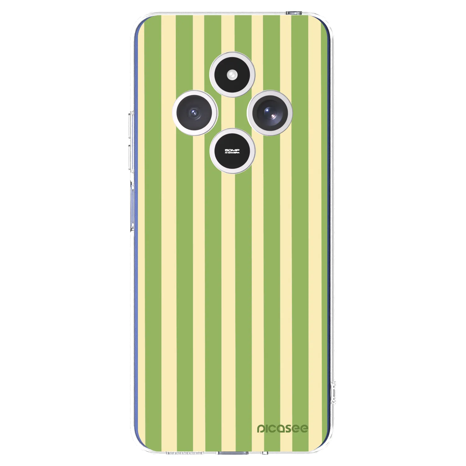 Picasee silikonska prozirna maskica za Xiaomi Redmi 14C - Lines Matcha