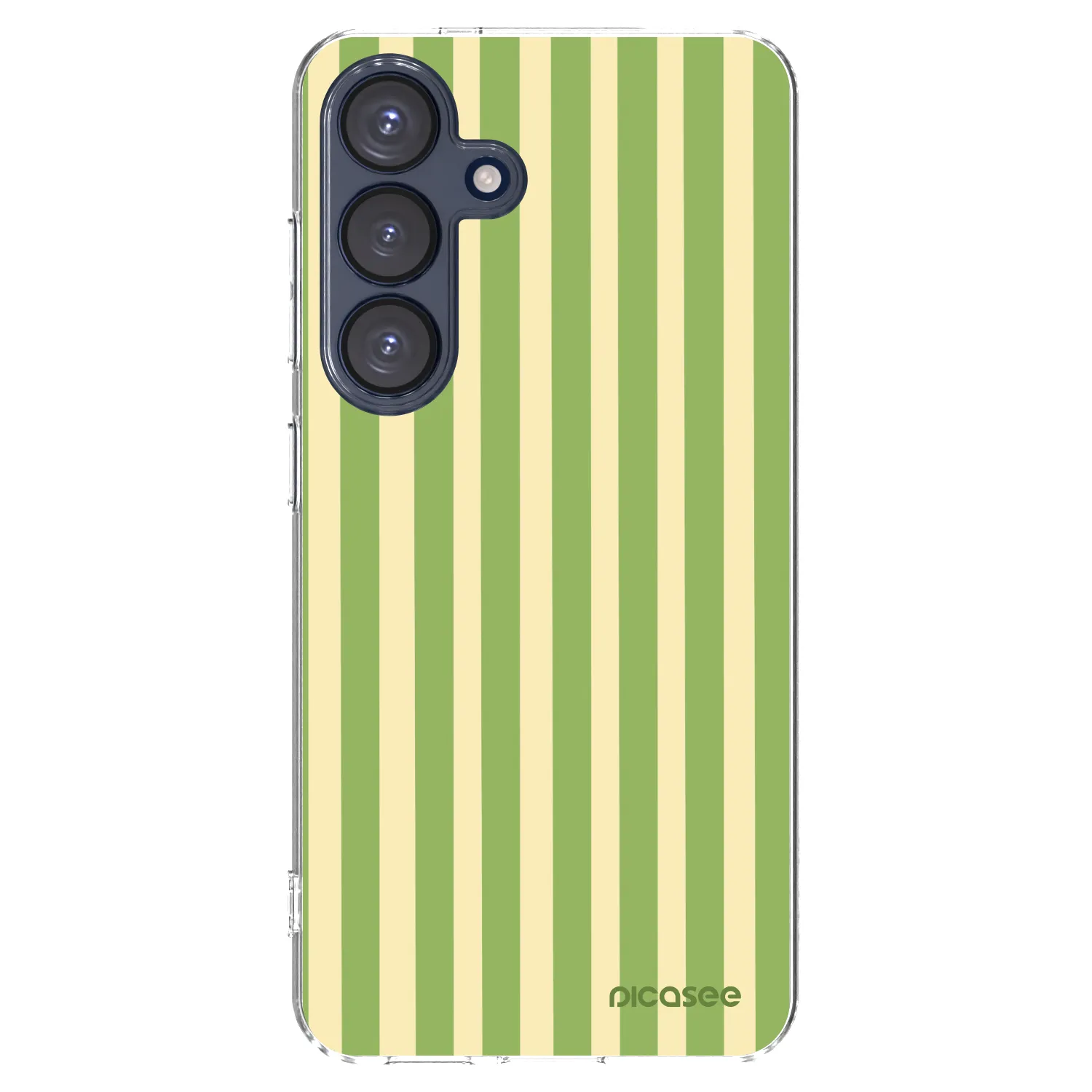Picasee silikonska prozirna maskica za Samsung Galaxy S25 5G - Lines Matcha
