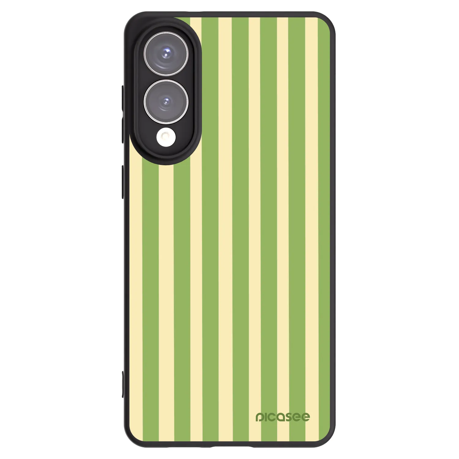 Picasee crna silikonska maskica za Samsung Galaxy S25 Edge 5G - Lines Matcha