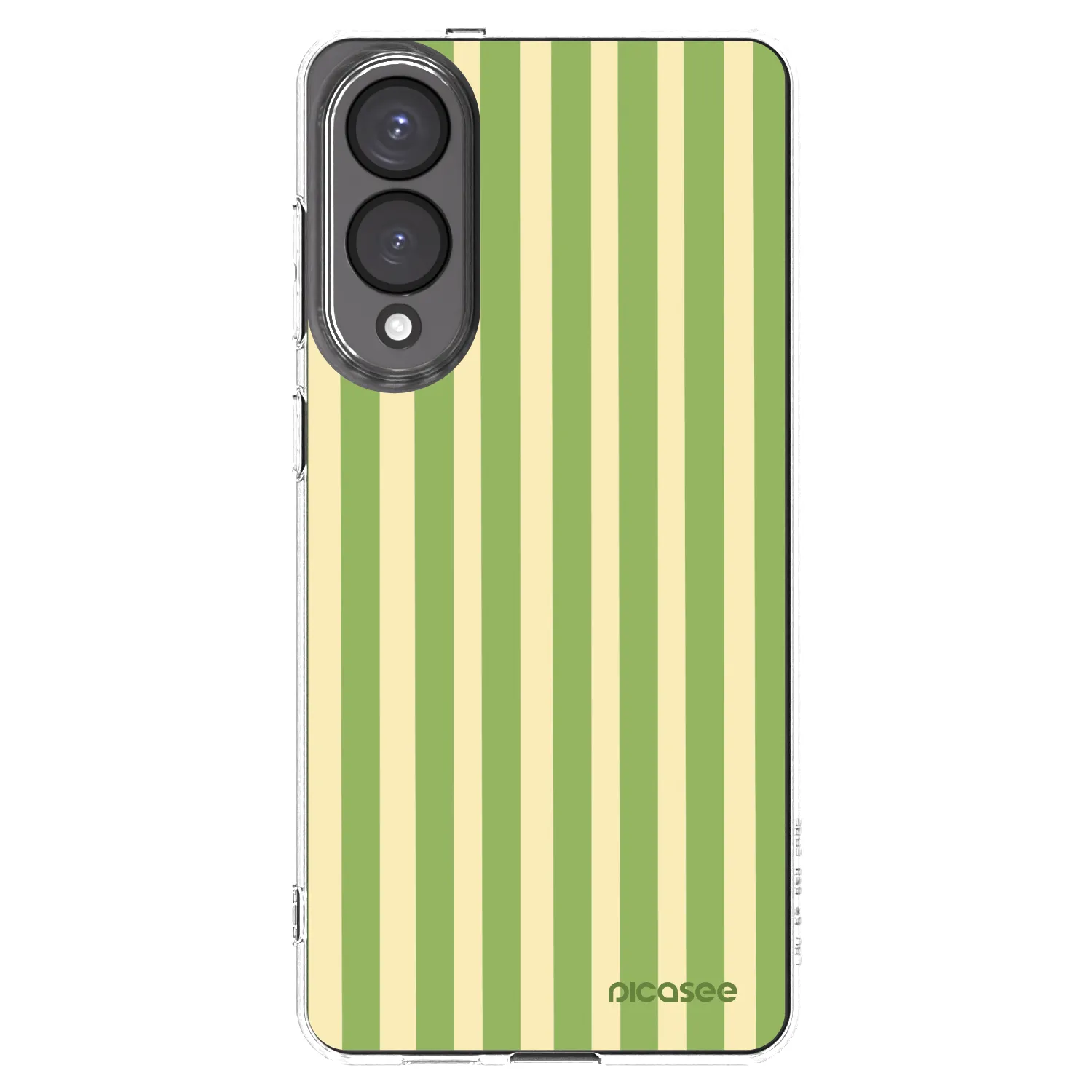 Picasee silikonska prozirna maskica za Samsung Galaxy S25 Edge 5G - Lines Matcha