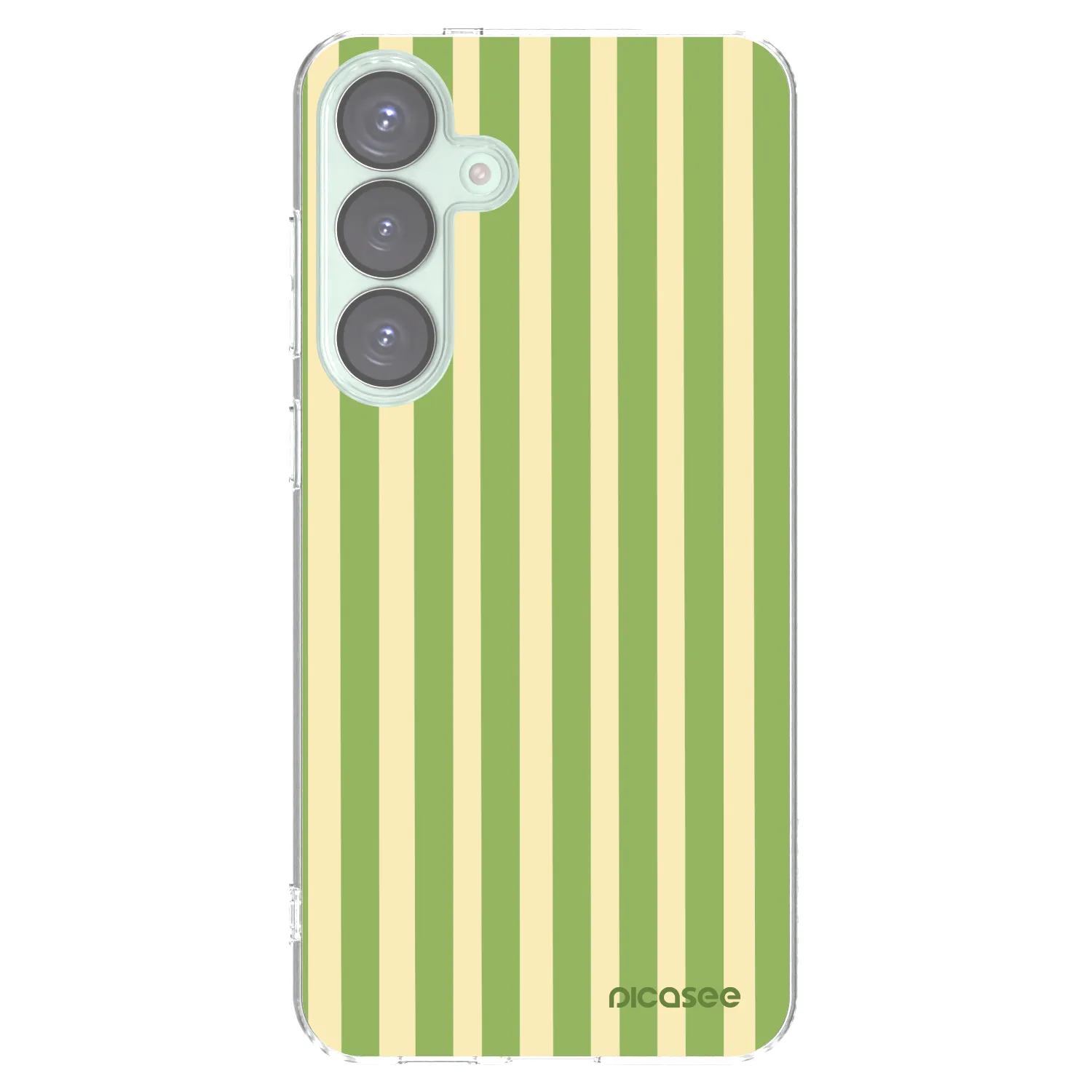 Picasee silikonska prozirna maskica za Samsung Galaxy S25+ 5G - Lines Matcha