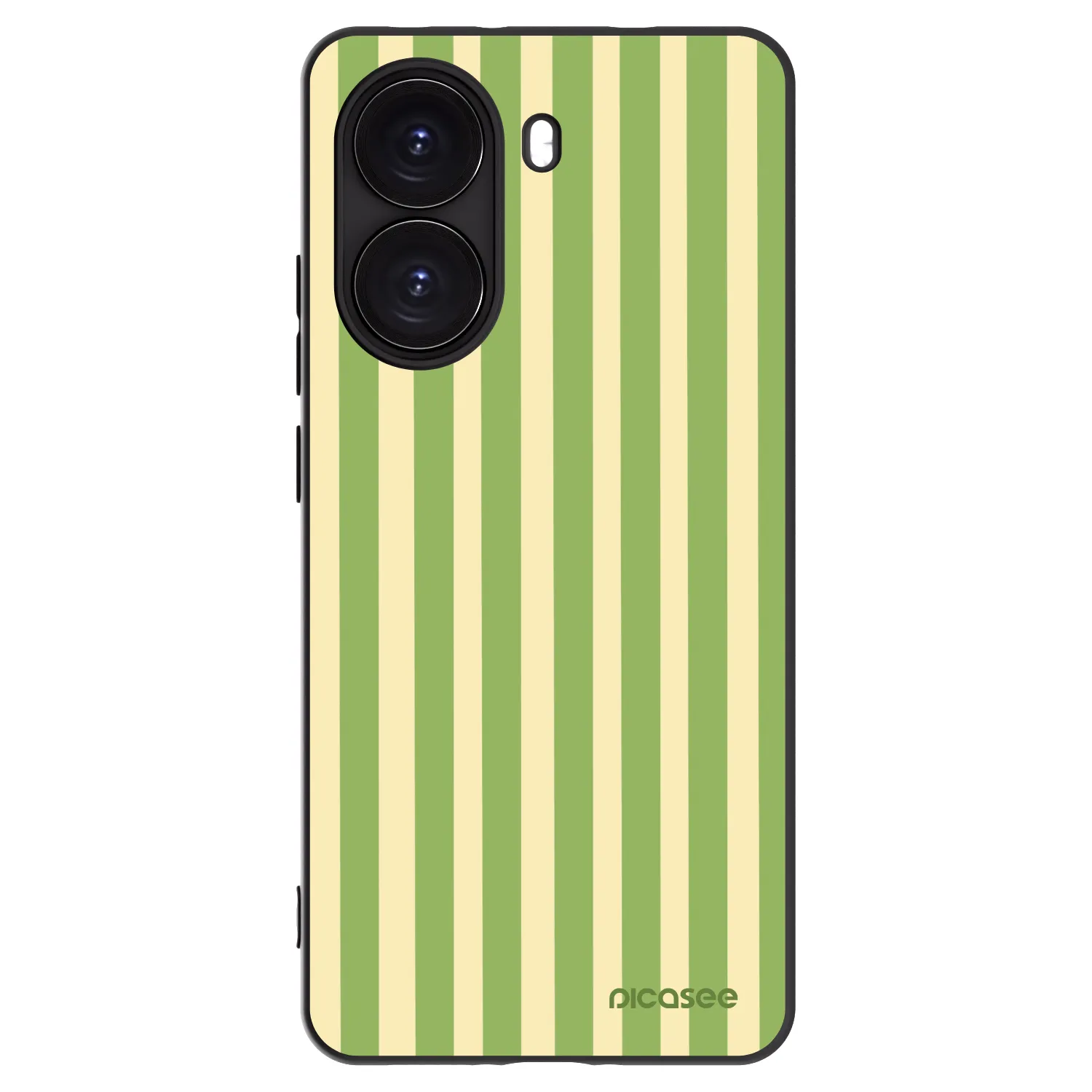 Picasee crna silikonska maskica za Xiaomi Poco X7 Pro 5G - Lines Matcha