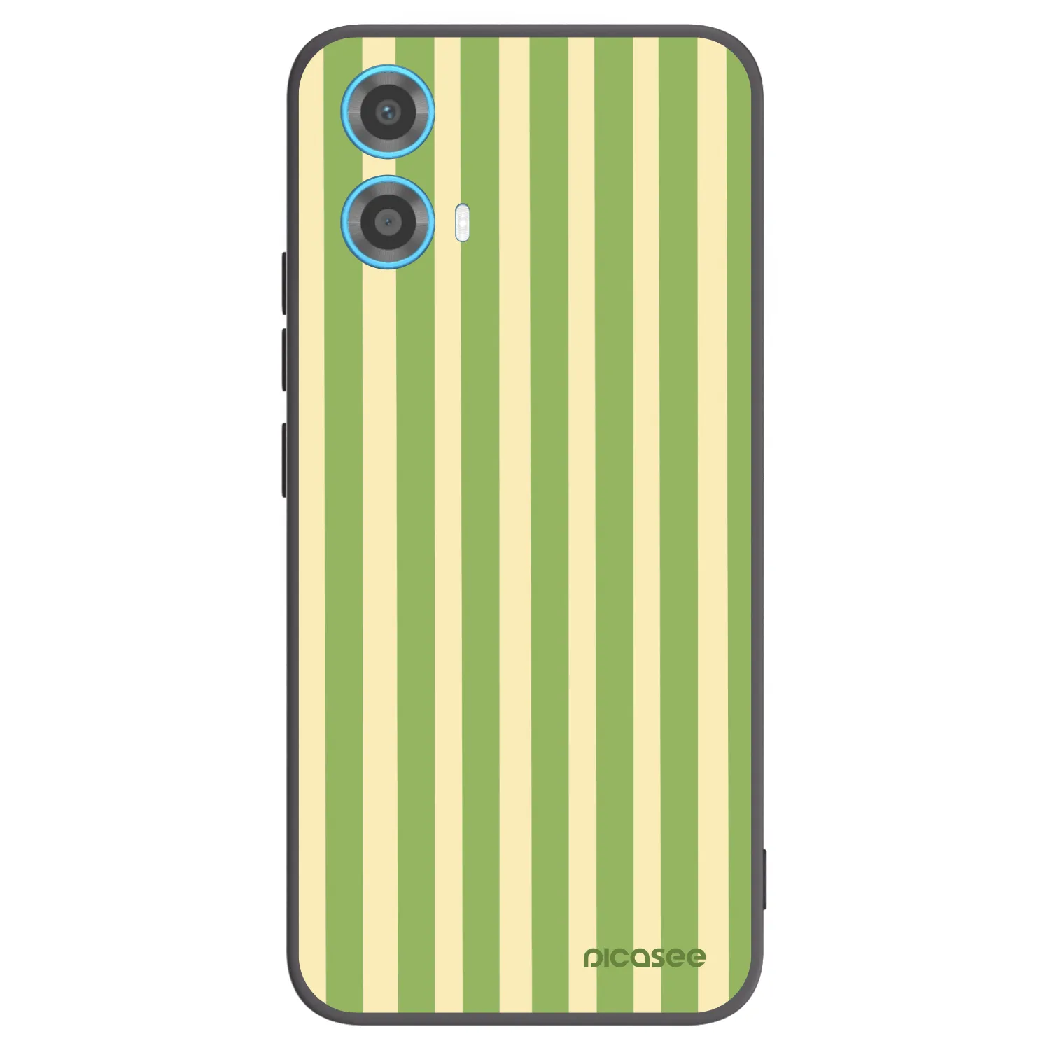Picasee crna silikonska maskica za Motorola Moto G34 5G - Lines Matcha