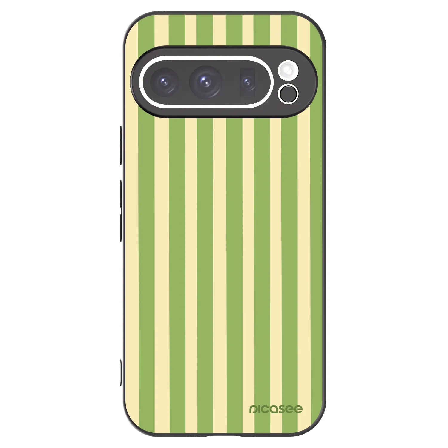 Picasee crna silikonska maskica za Google Pixel 9 Pro - Lines Matcha