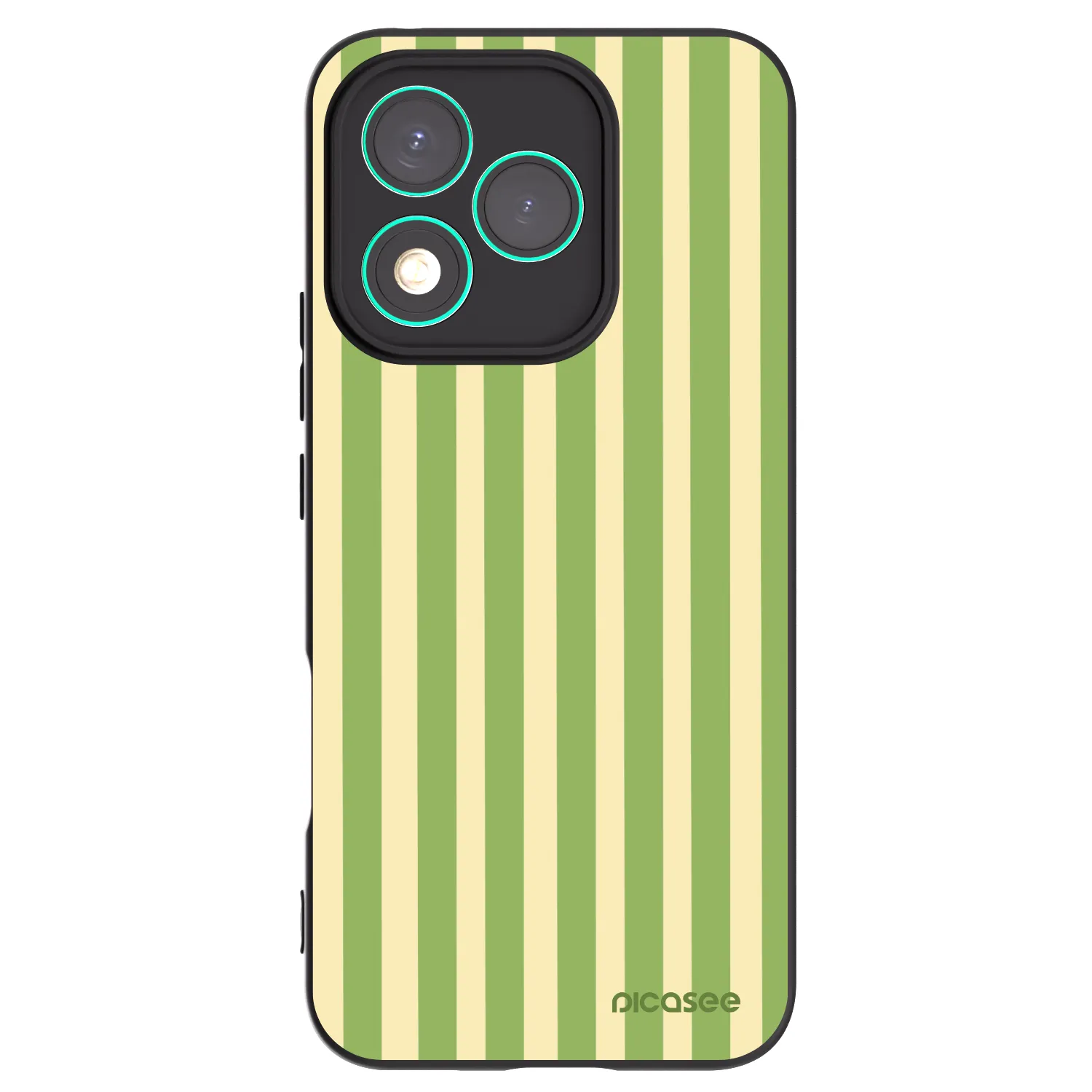 Picasee crna silikonska maskica za Honor 400 Lite 5G - Lines Matcha