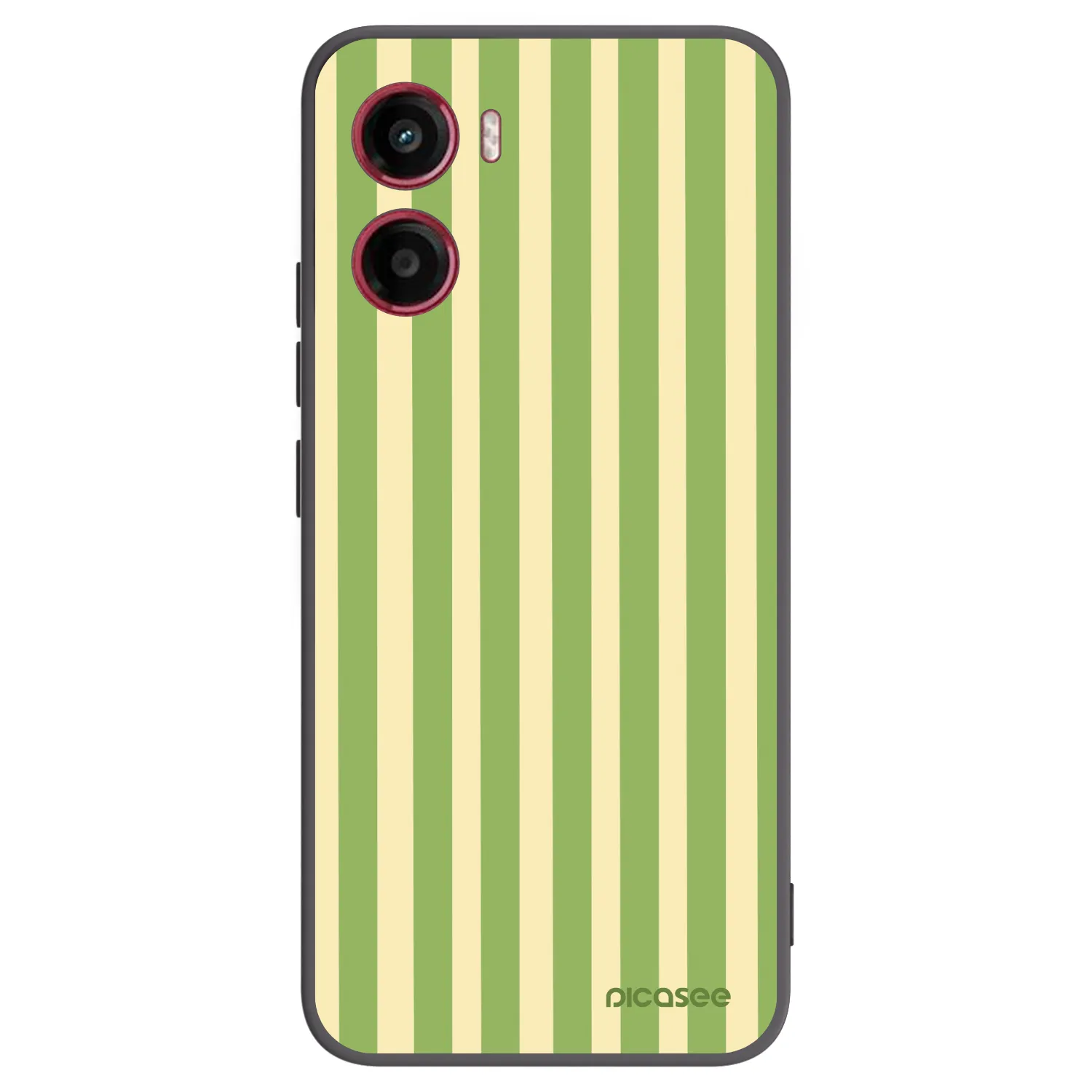 Picasee crna silikonska maskica za Motorola Moto G05 - Lines Matcha