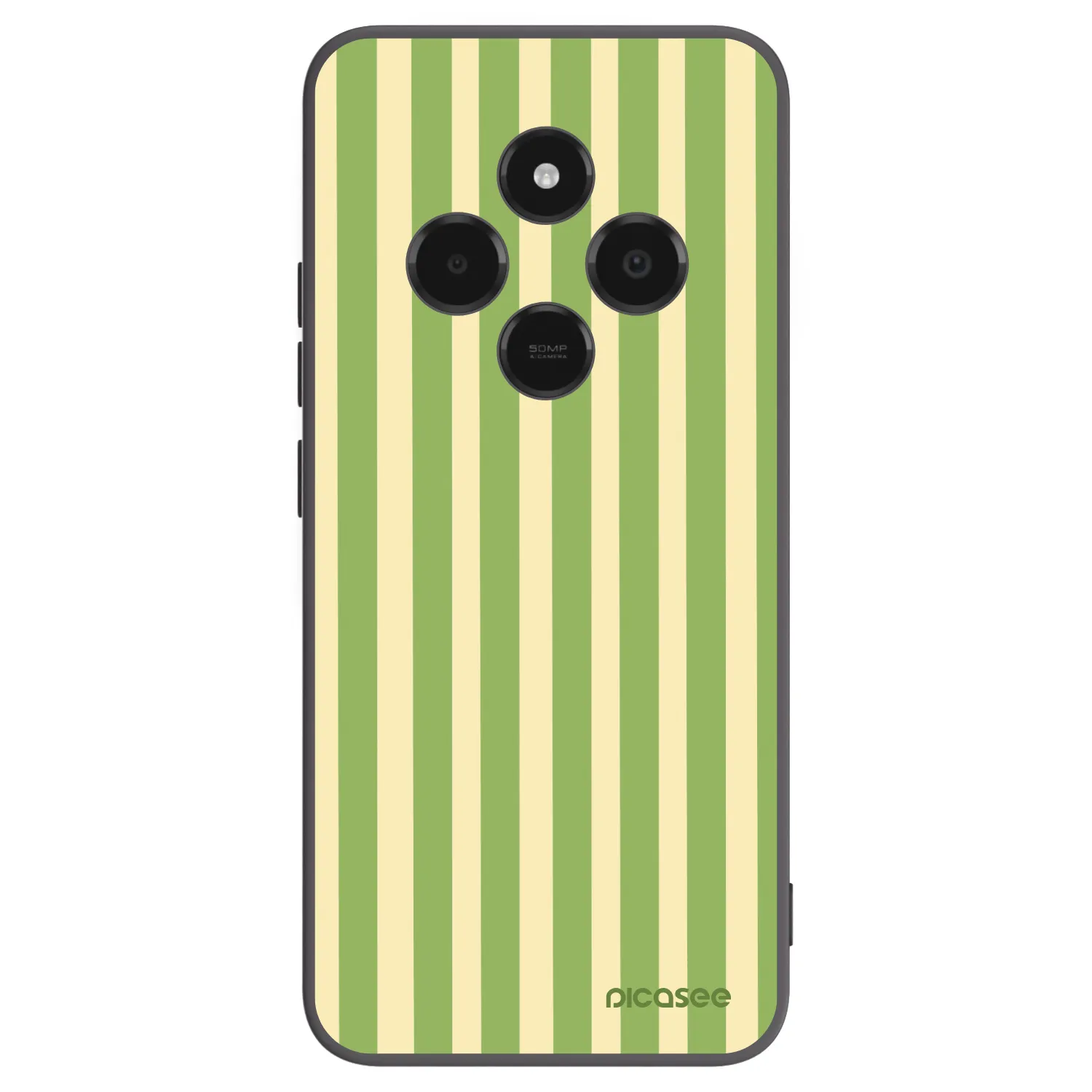Picasee crna silikonska maskica za Xiaomi Poco C75 - Lines Matcha