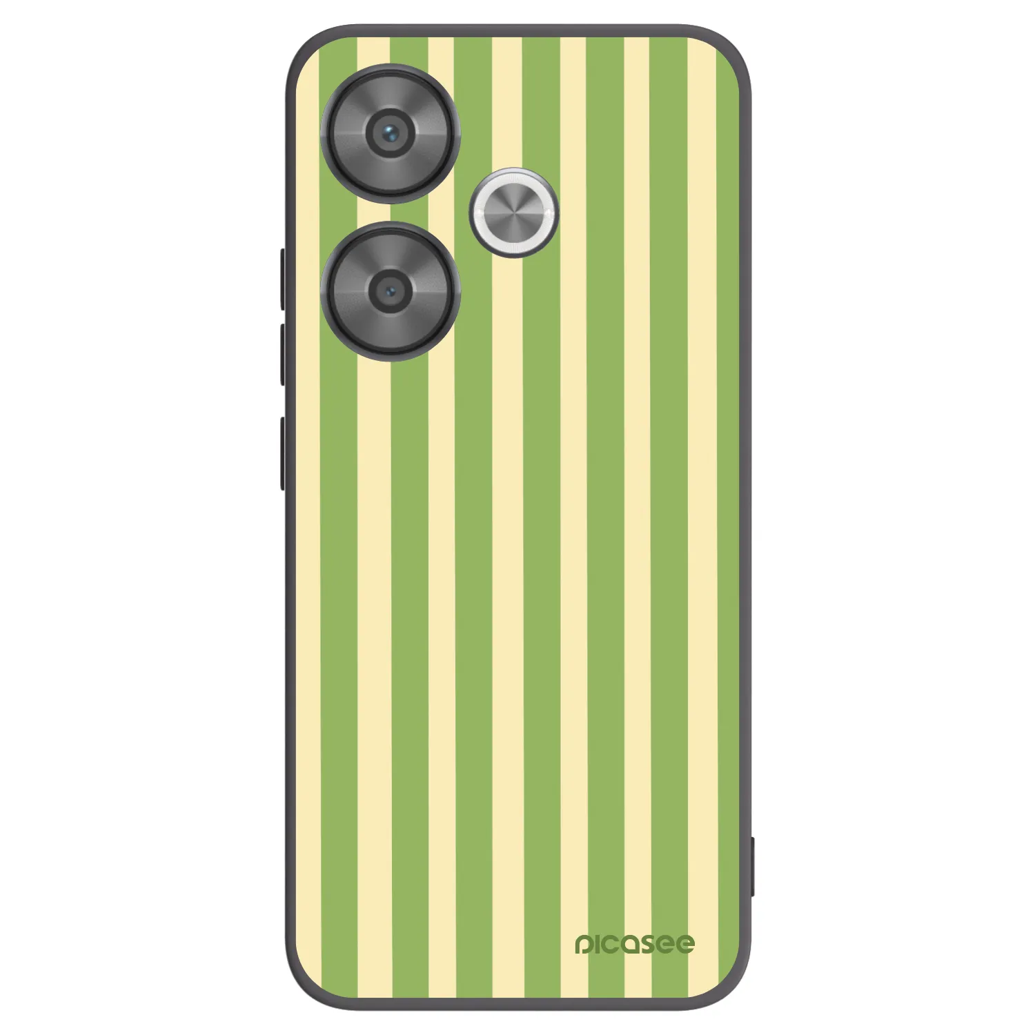 Picasee crna silikonska maskica za Xiaomi Poco F6 - Lines Matcha