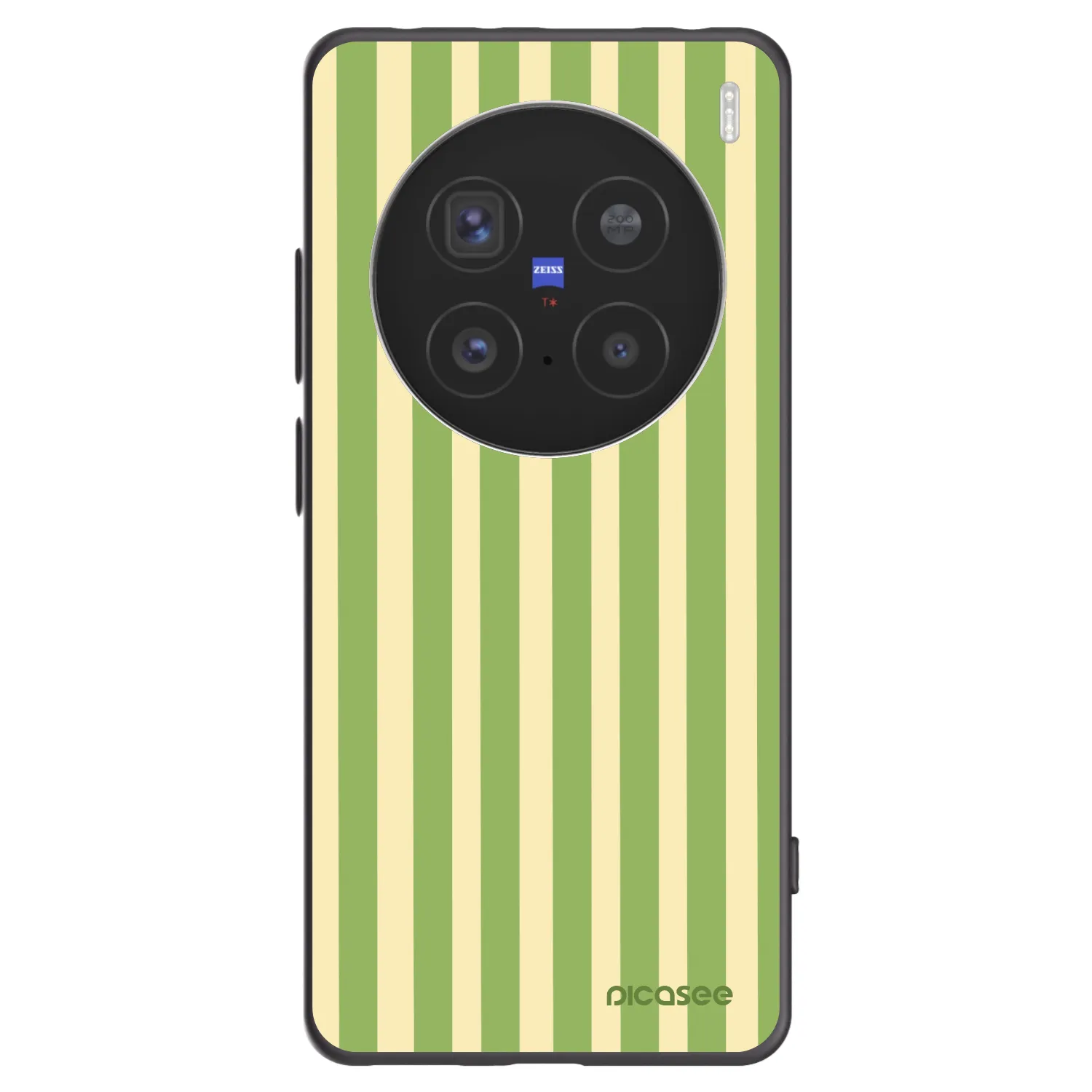 Picasee crna silikonska maskica za Vivo X200 Pro - Lines Matcha
