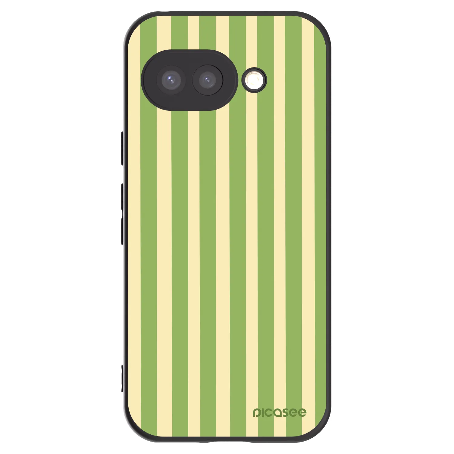 Picasee crna silikonska maskica za Google Pixel 9a - Lines Matcha
