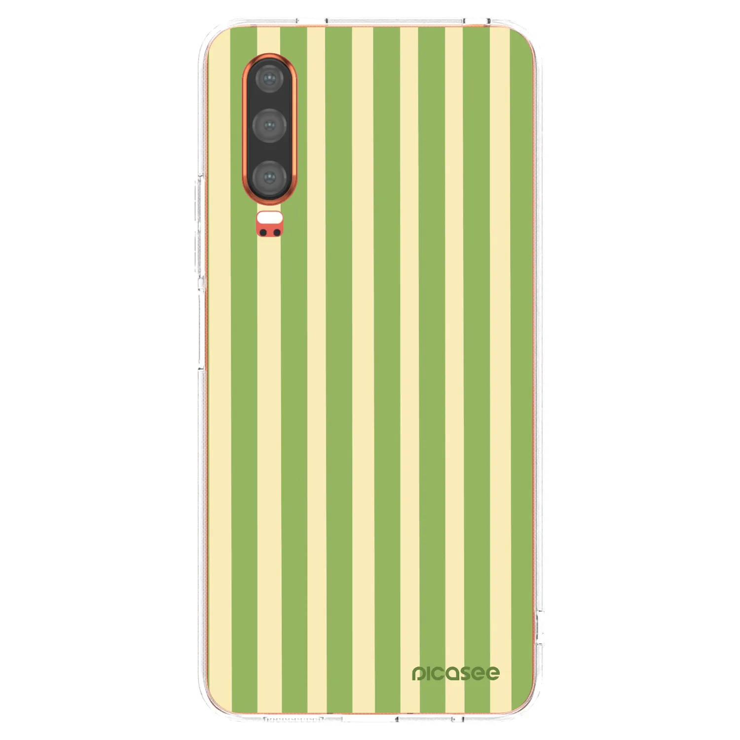 Picasee silikonska prozirna maskica za Huawei P30 - Lines Matcha