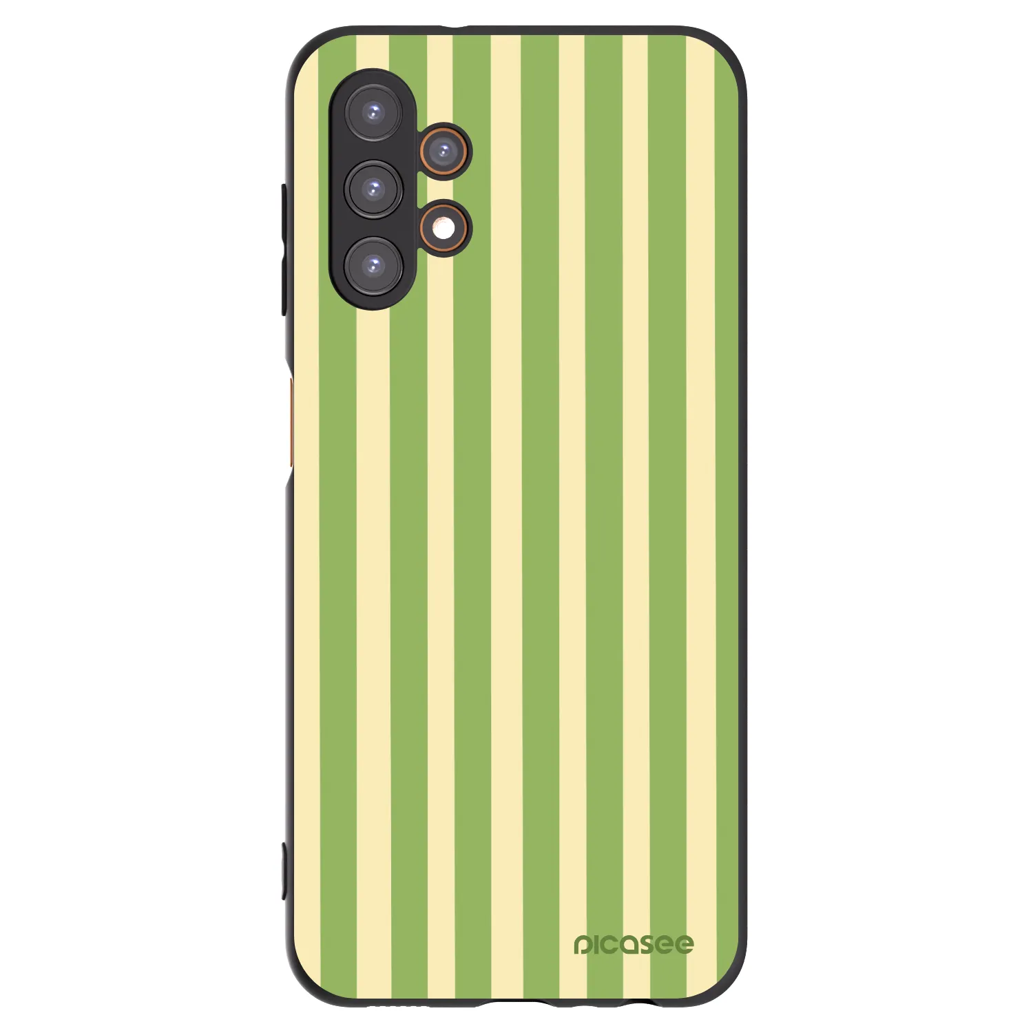 Picasee crna silikonska maskica za Samsung Galaxy A13 5G - Lines Matcha