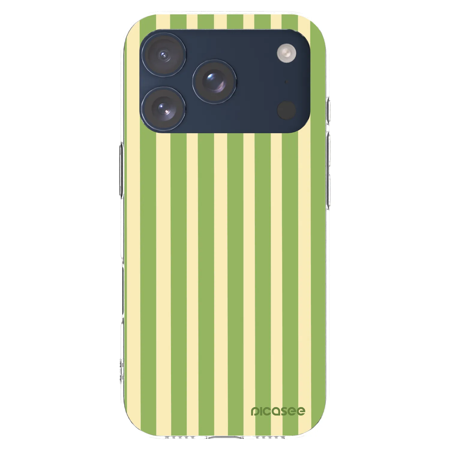 Picasee silikonska prozirna maskica za Apple iPhone 17 Pro - Lines Matcha