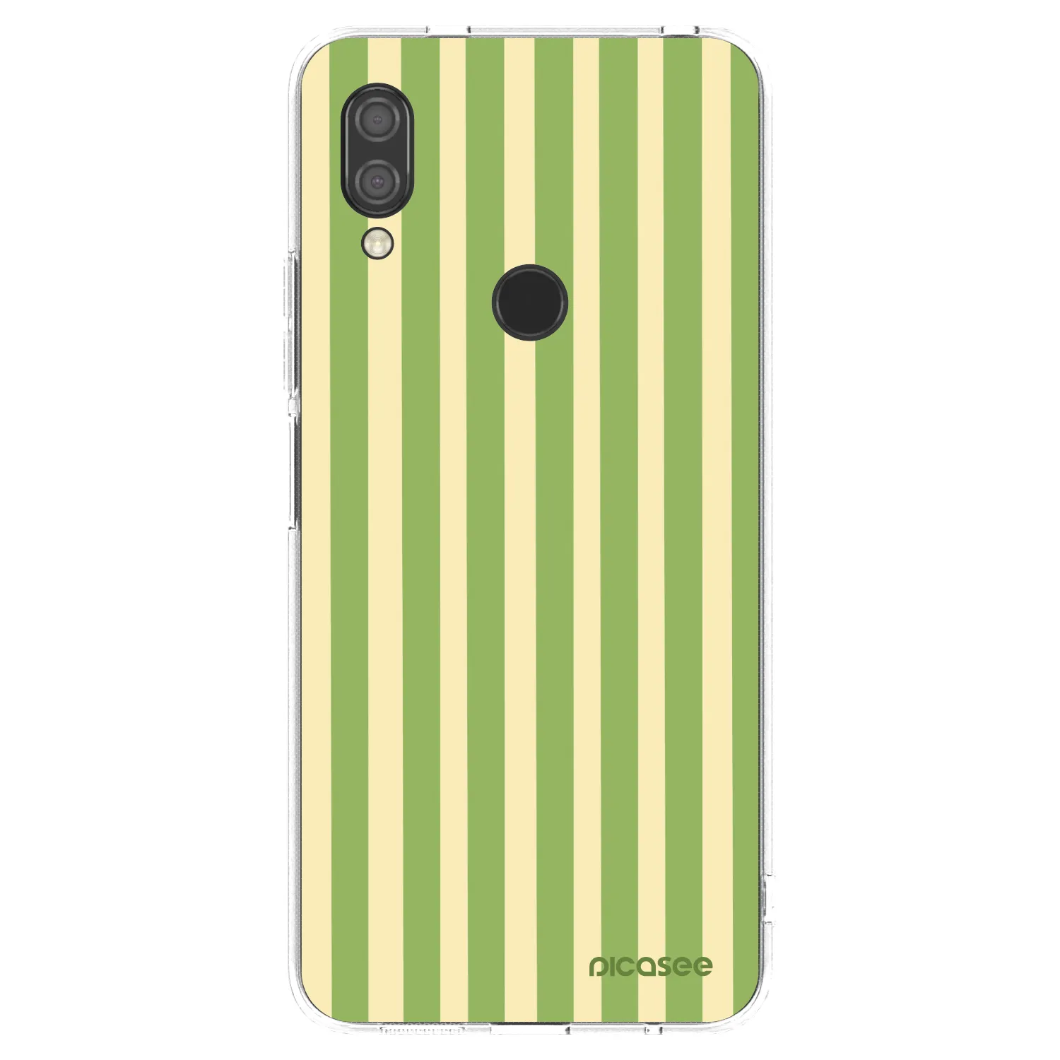Picasee silikonska prozirna maskica za Xiaomi Redmi 7 - Lines Matcha