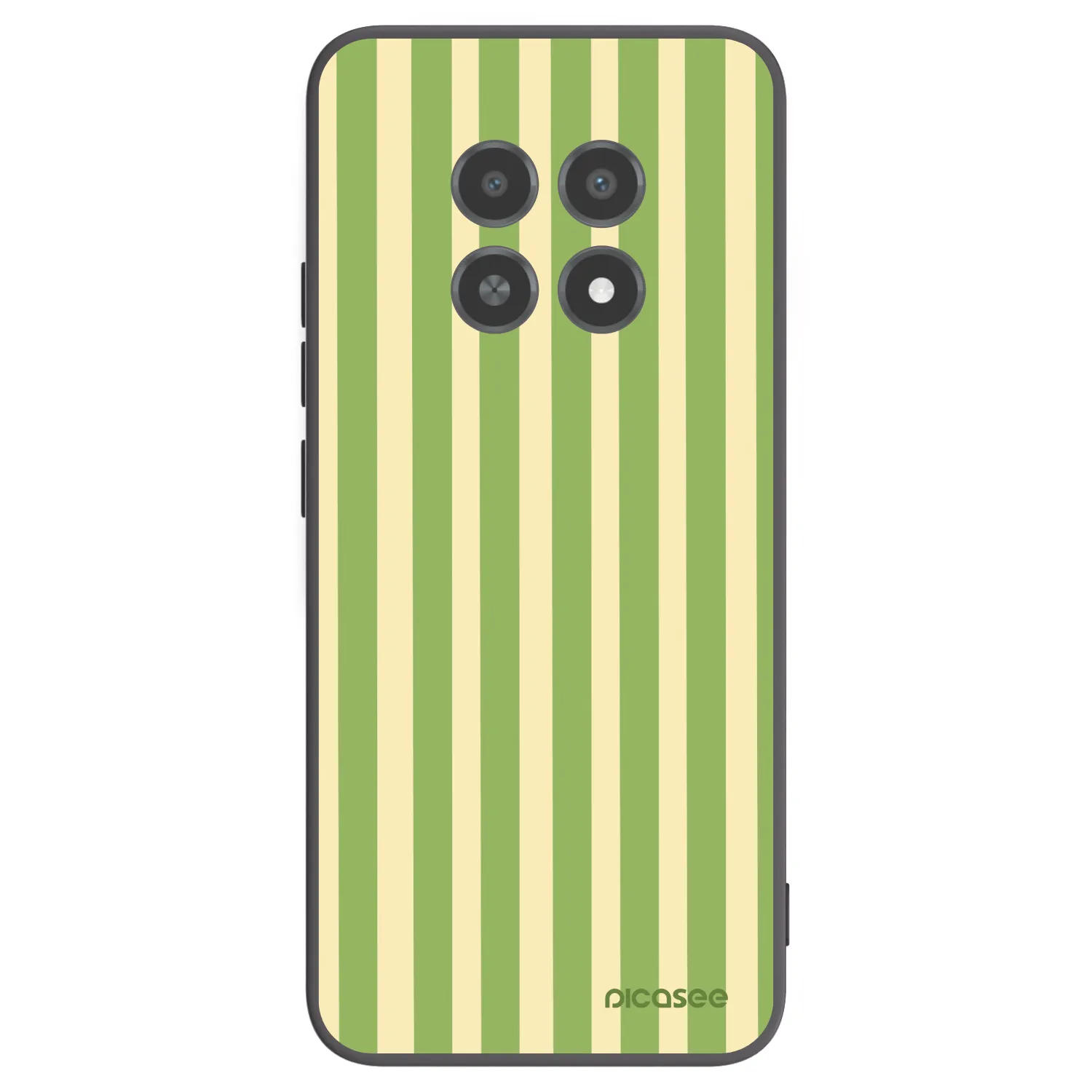 Picasee crna silikonska maskica za Realme 12X - Lines Matcha
