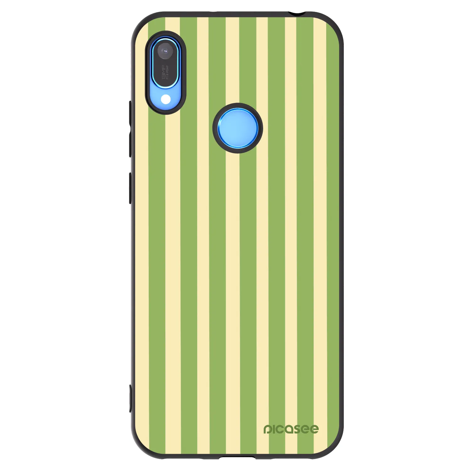 Picasee crna silikonska maskica za Huawei Y6 2019 - Lines Matcha