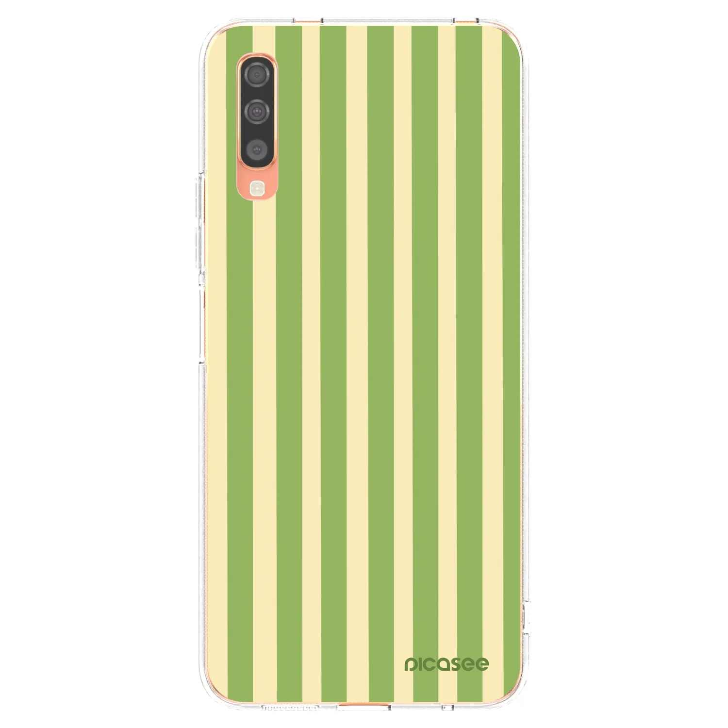 Picasee silikonska prozirna maskica za Samsung Galaxy A70 A705F - Lines Matcha