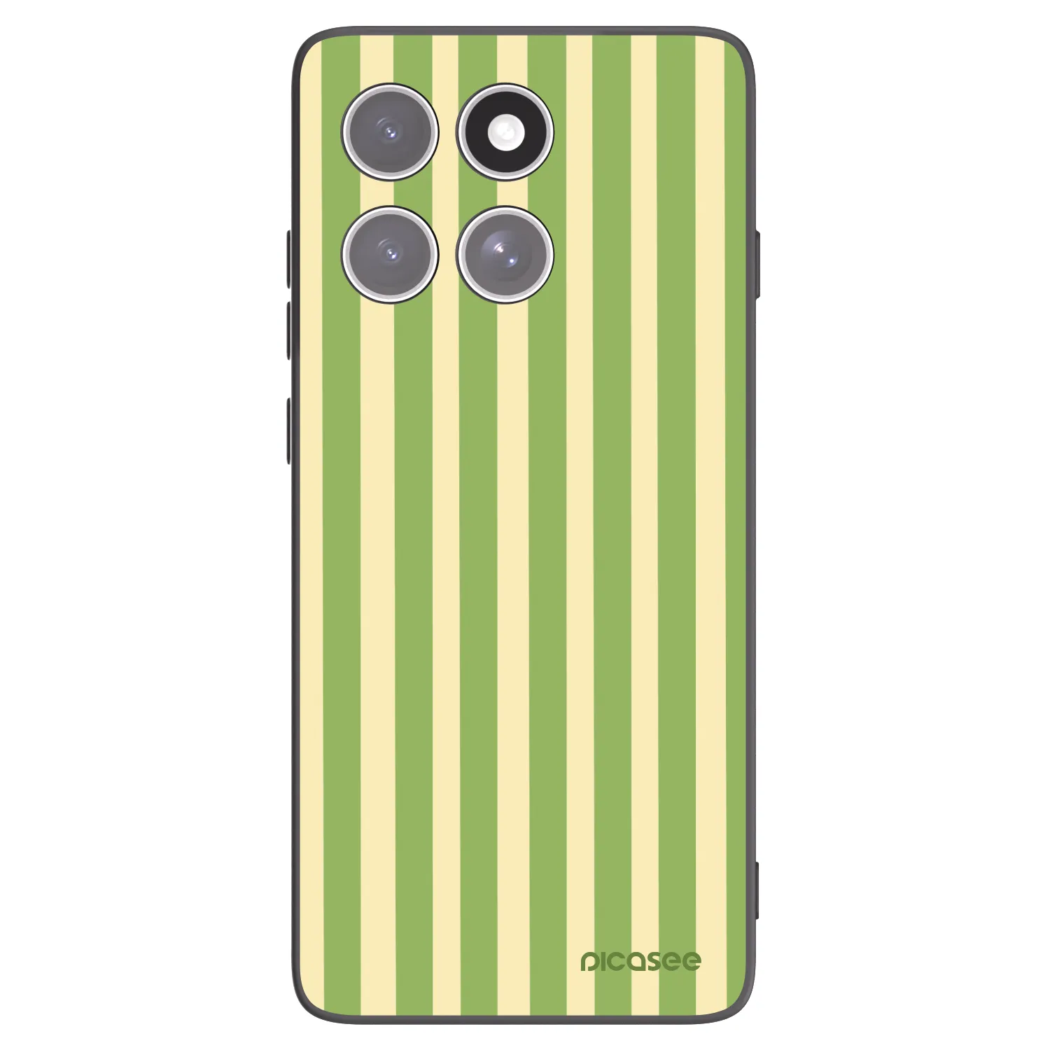 Picasee crna silikonska maskica za Motorola Edge 60 Pro - Lines Matcha